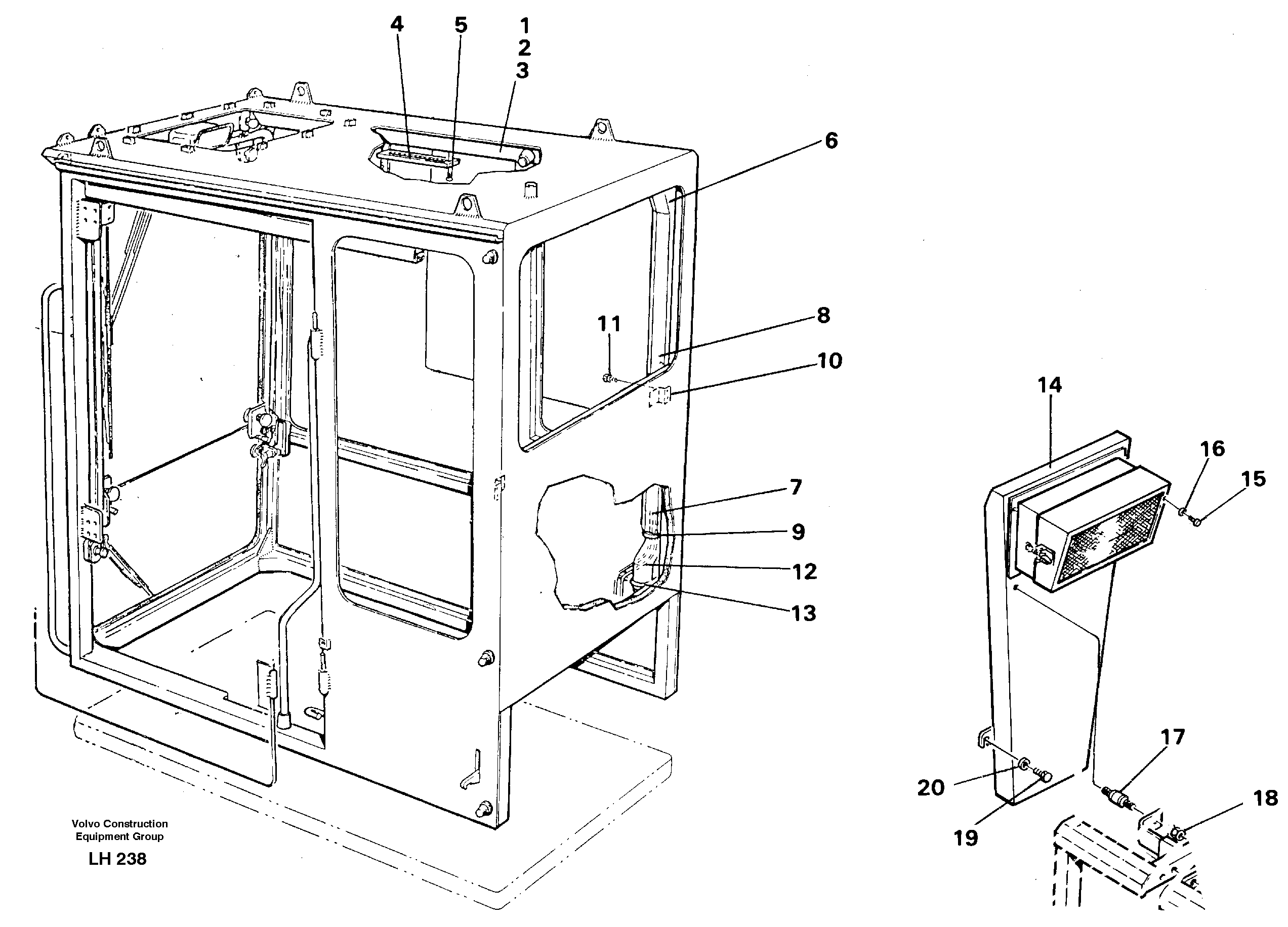 Air duct Cab — volvo parts diagram