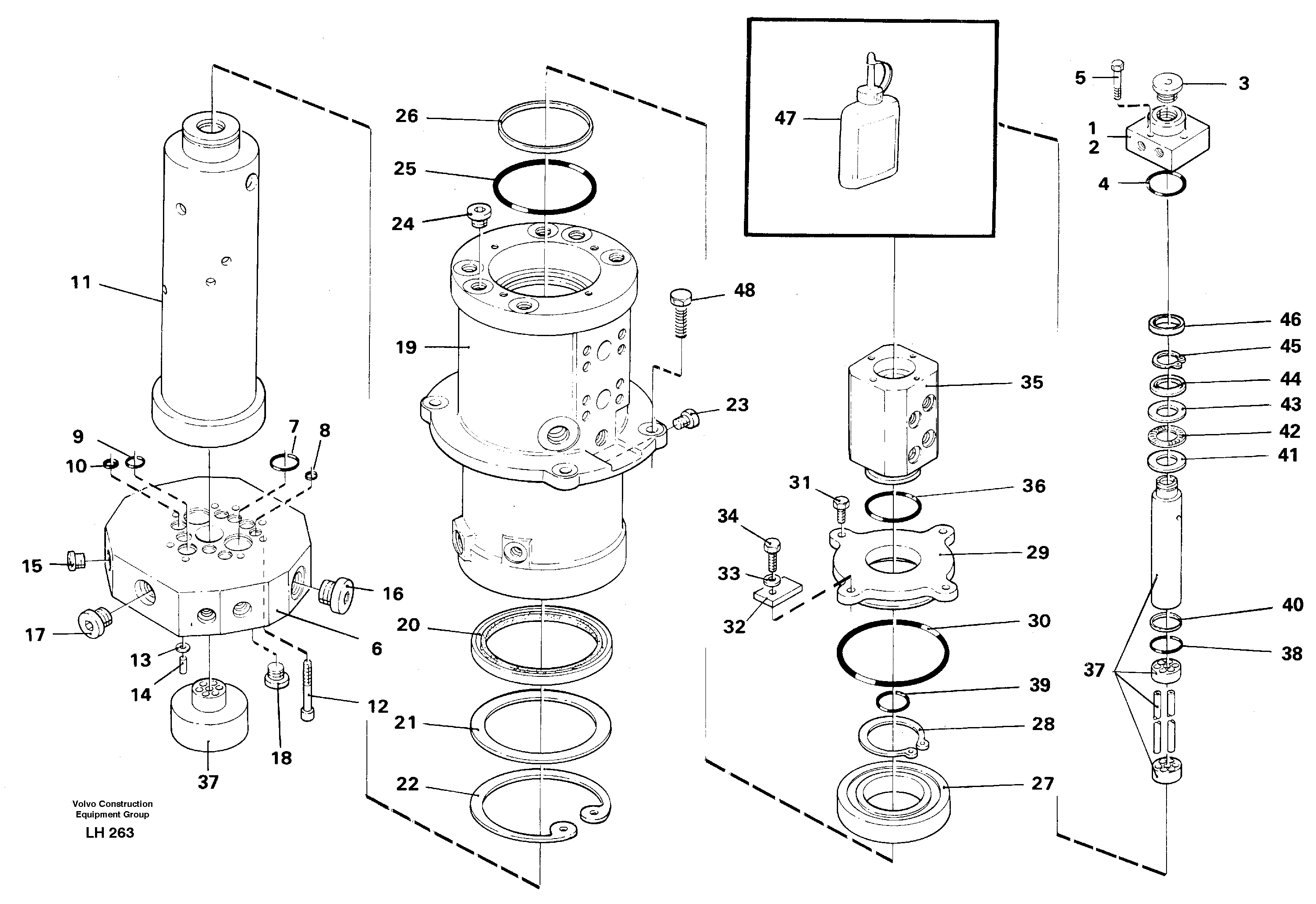 Turning joint — volvo parts diagram