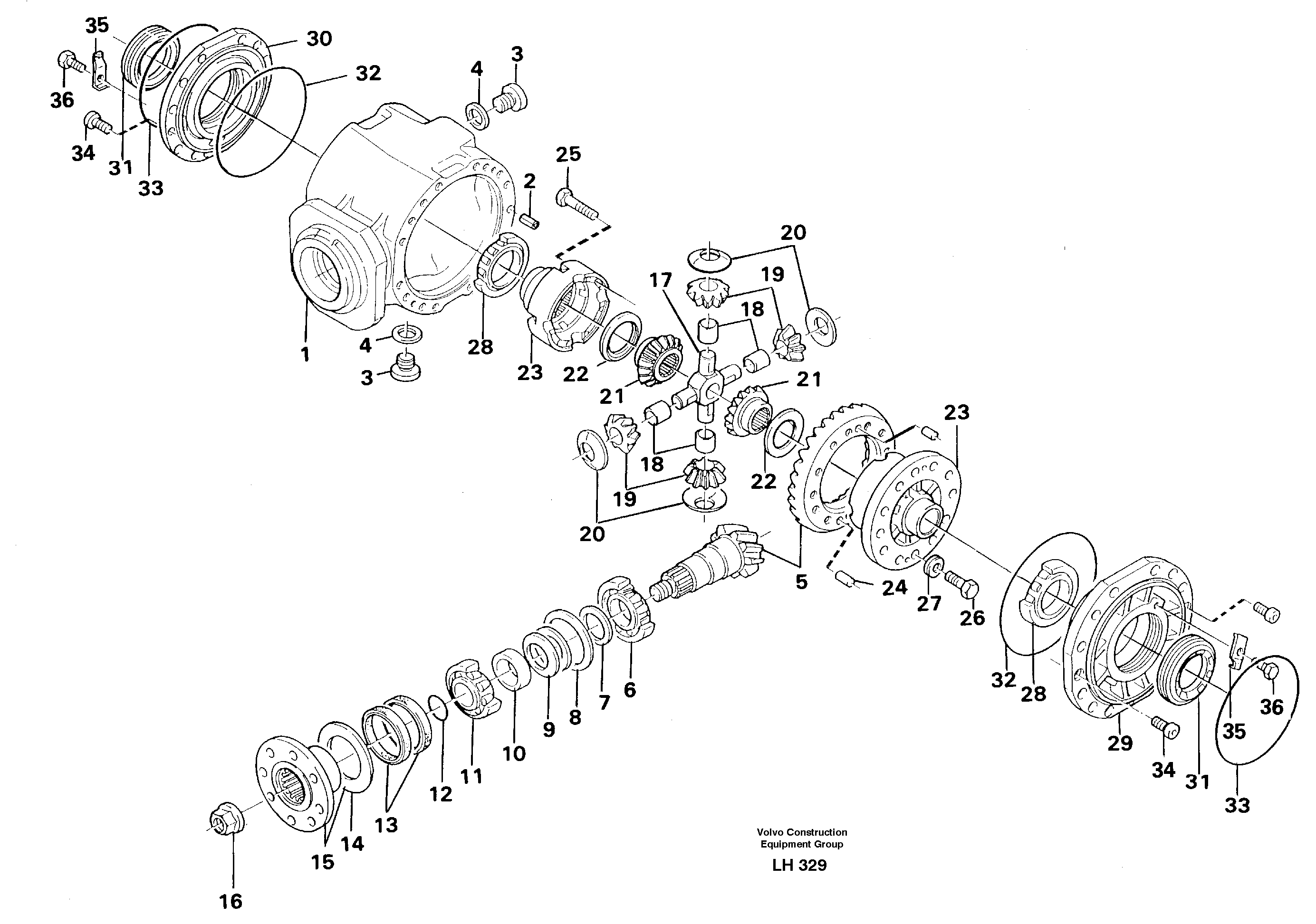 Differential. Rear — volvo parts diagram