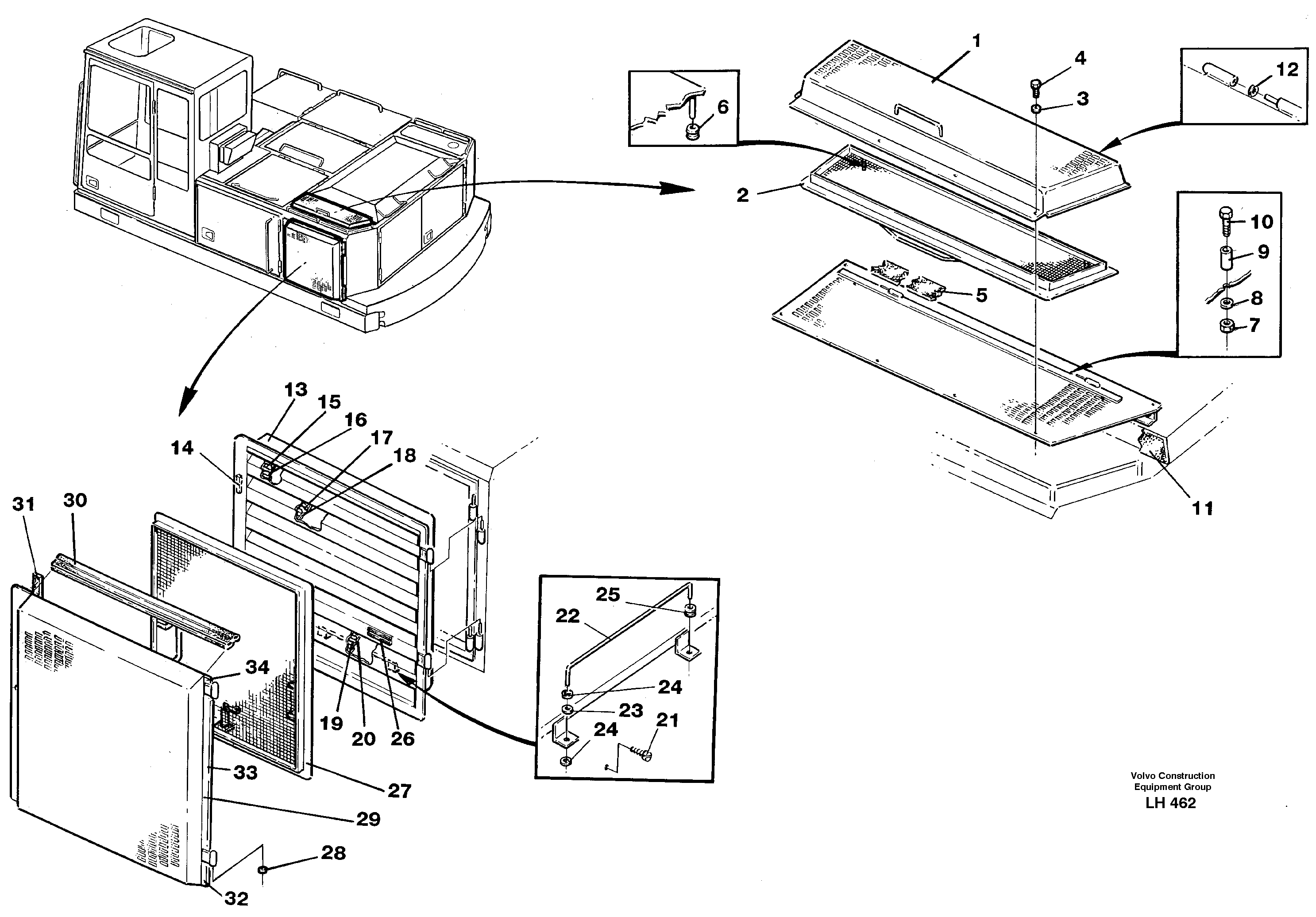 Cooler protection  SER NO 1603-, 14268198 — volvo parts diagram