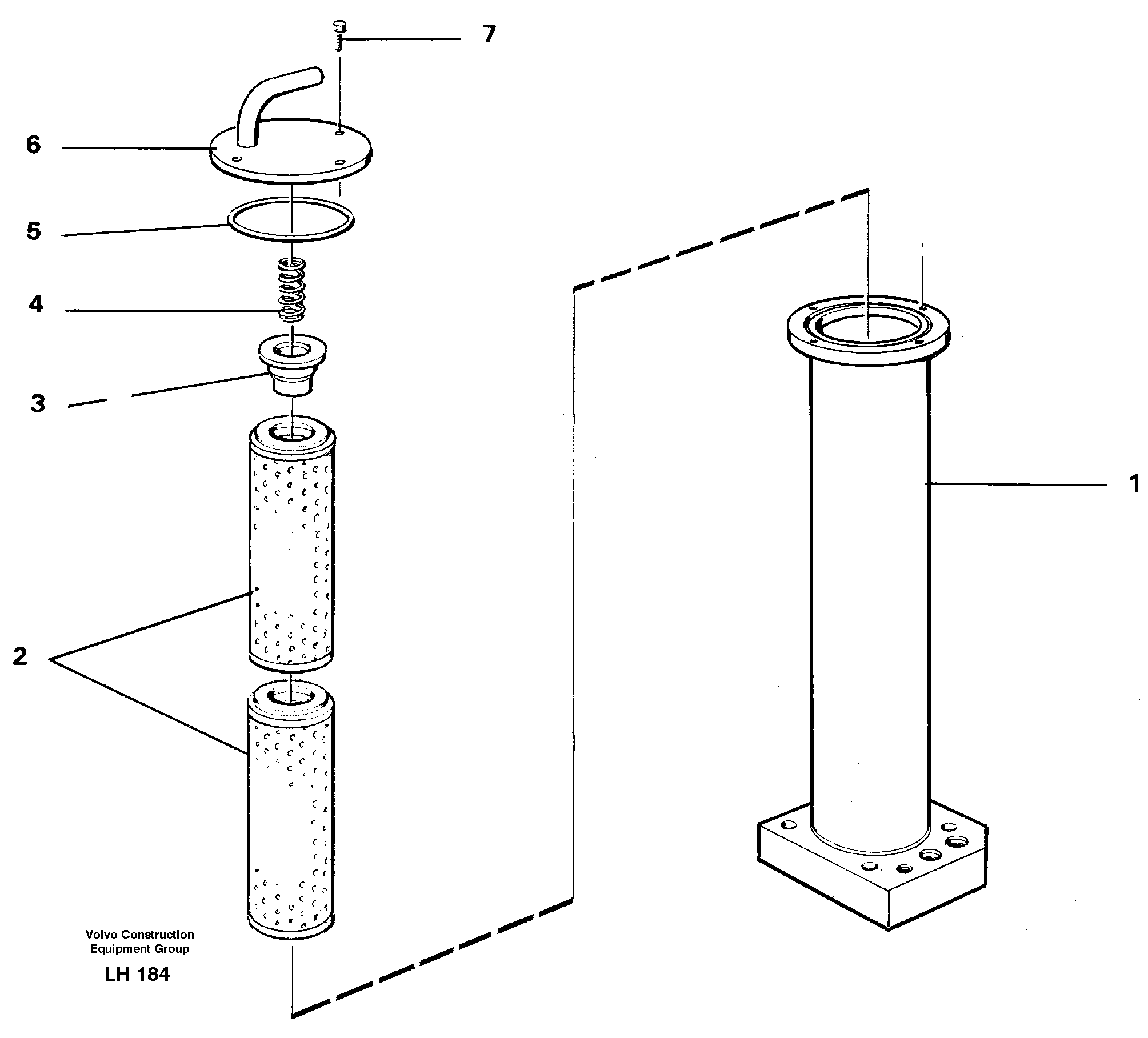 Leak oil filter — volvo parts diagram