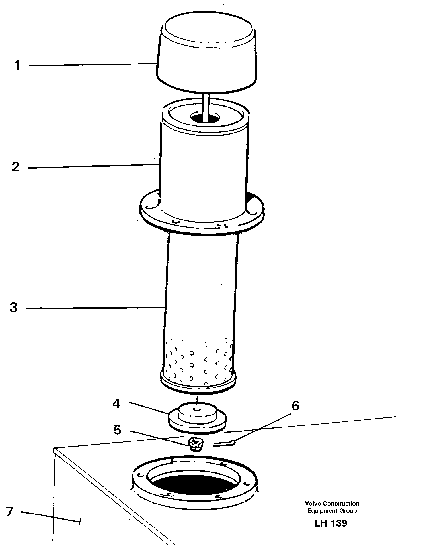 Air filter retainer — volvo parts diagram