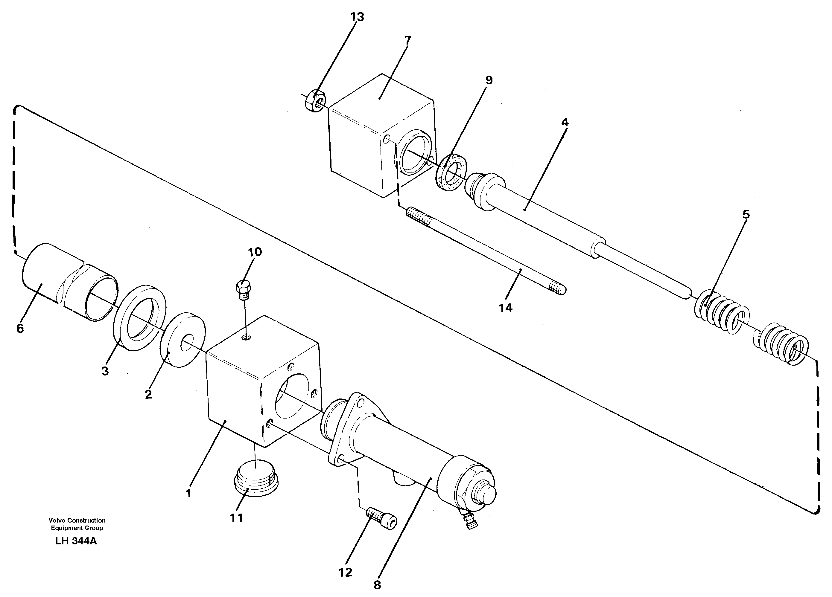Brake cylinder — volvo parts diagram