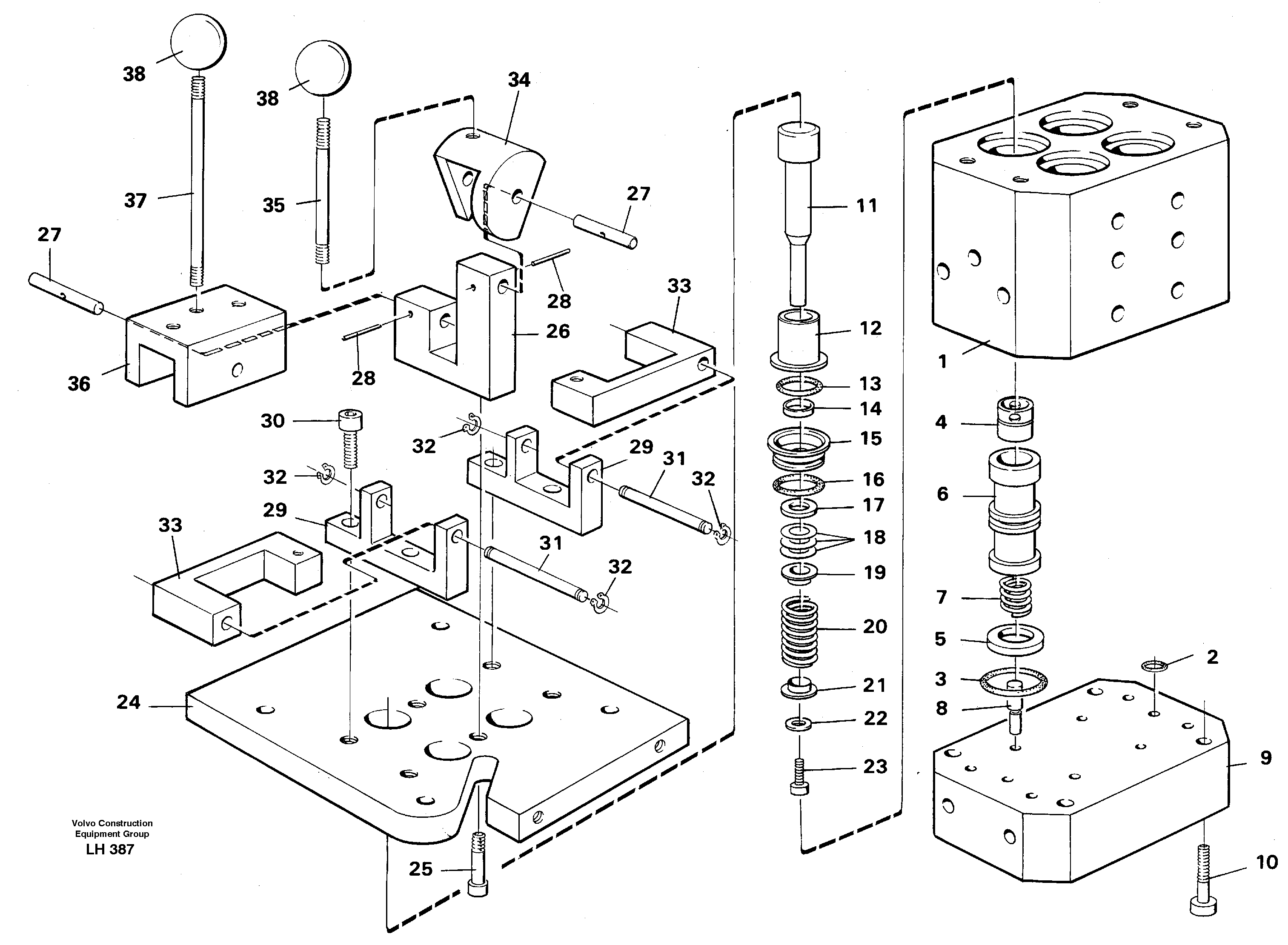 Control pressure valve — volvo parts diagram