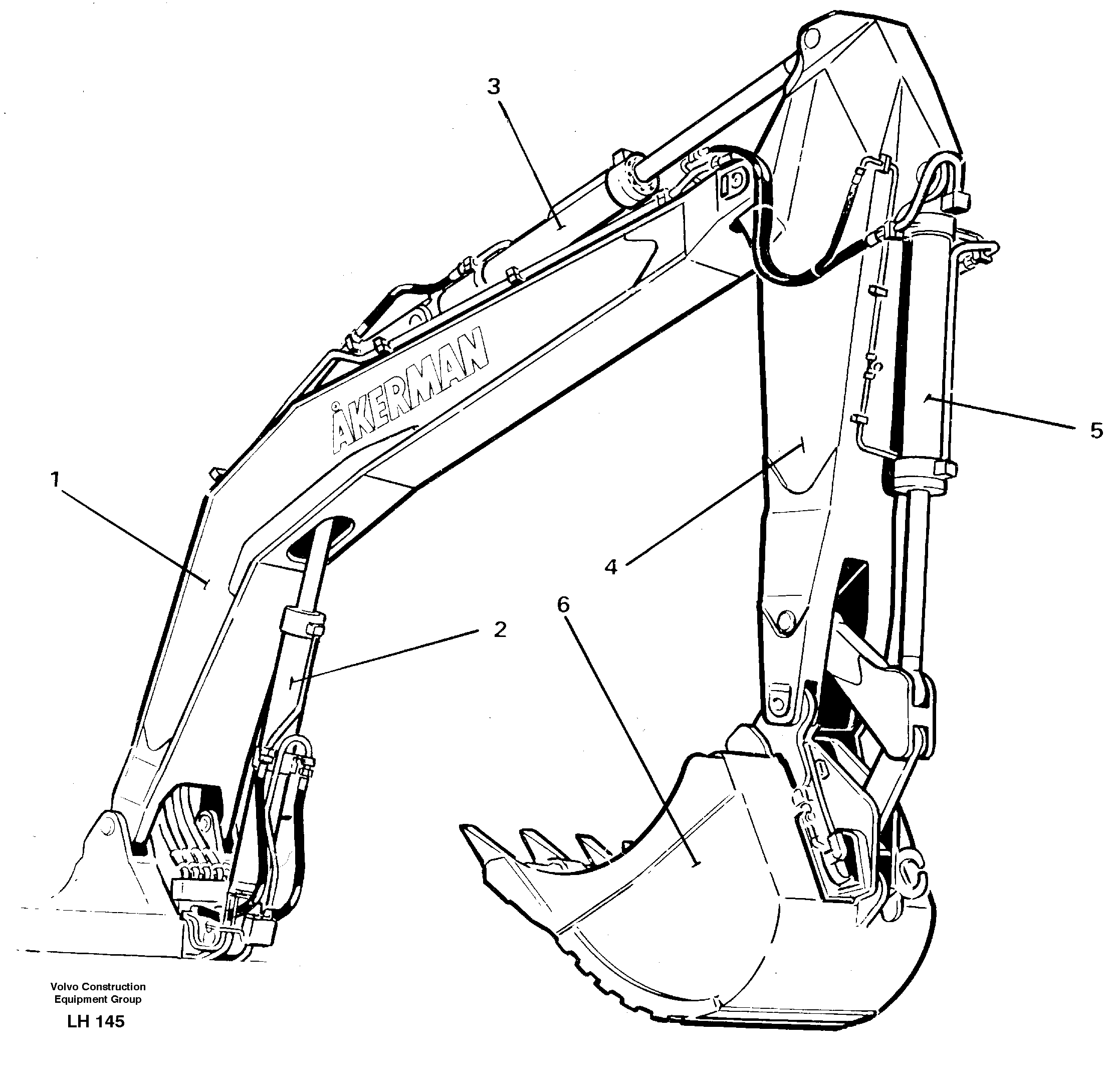 Excavator unit — volvo parts diagram