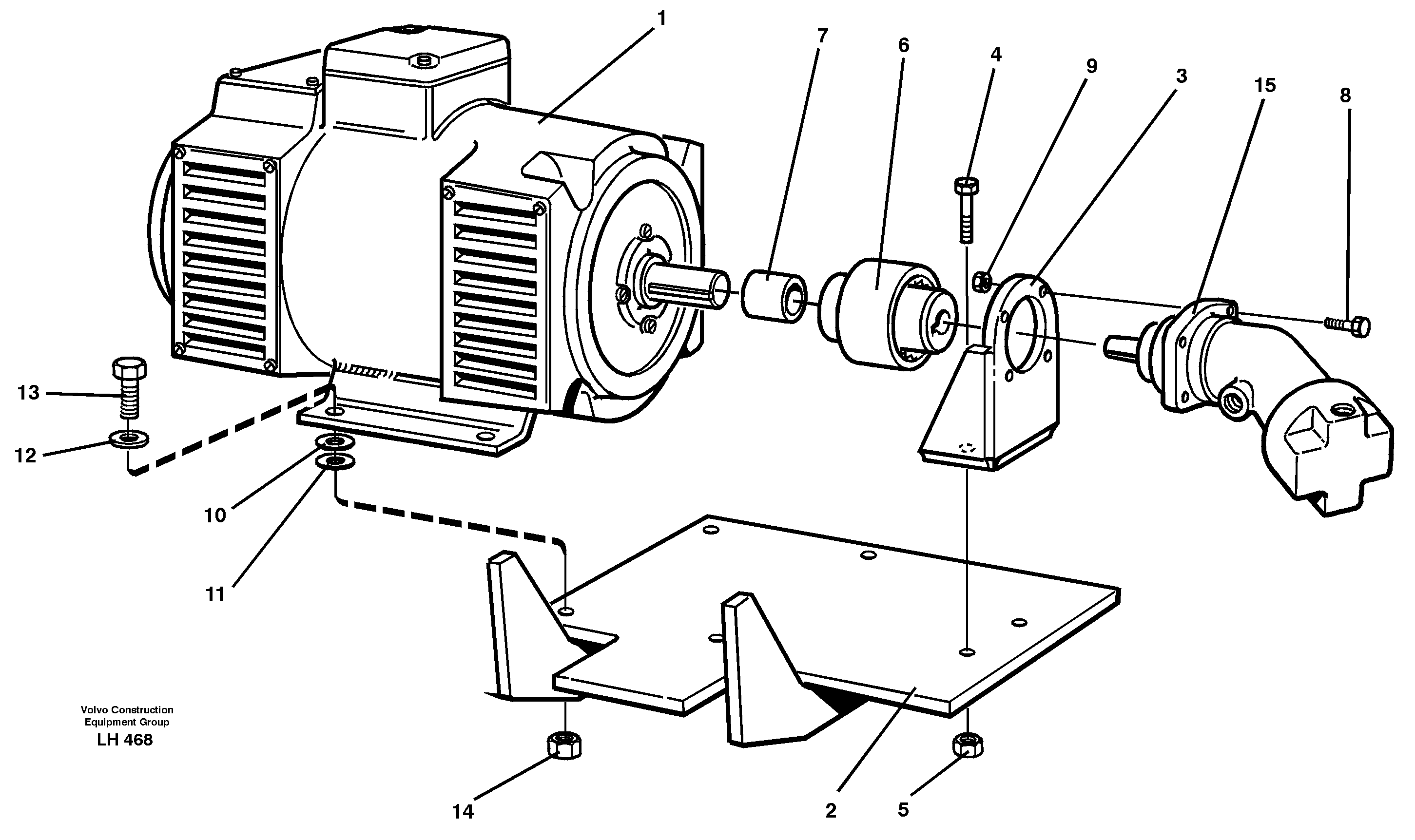 Magnet equipment, Älmhultalternator installation  14263149 — volvo parts diagram
