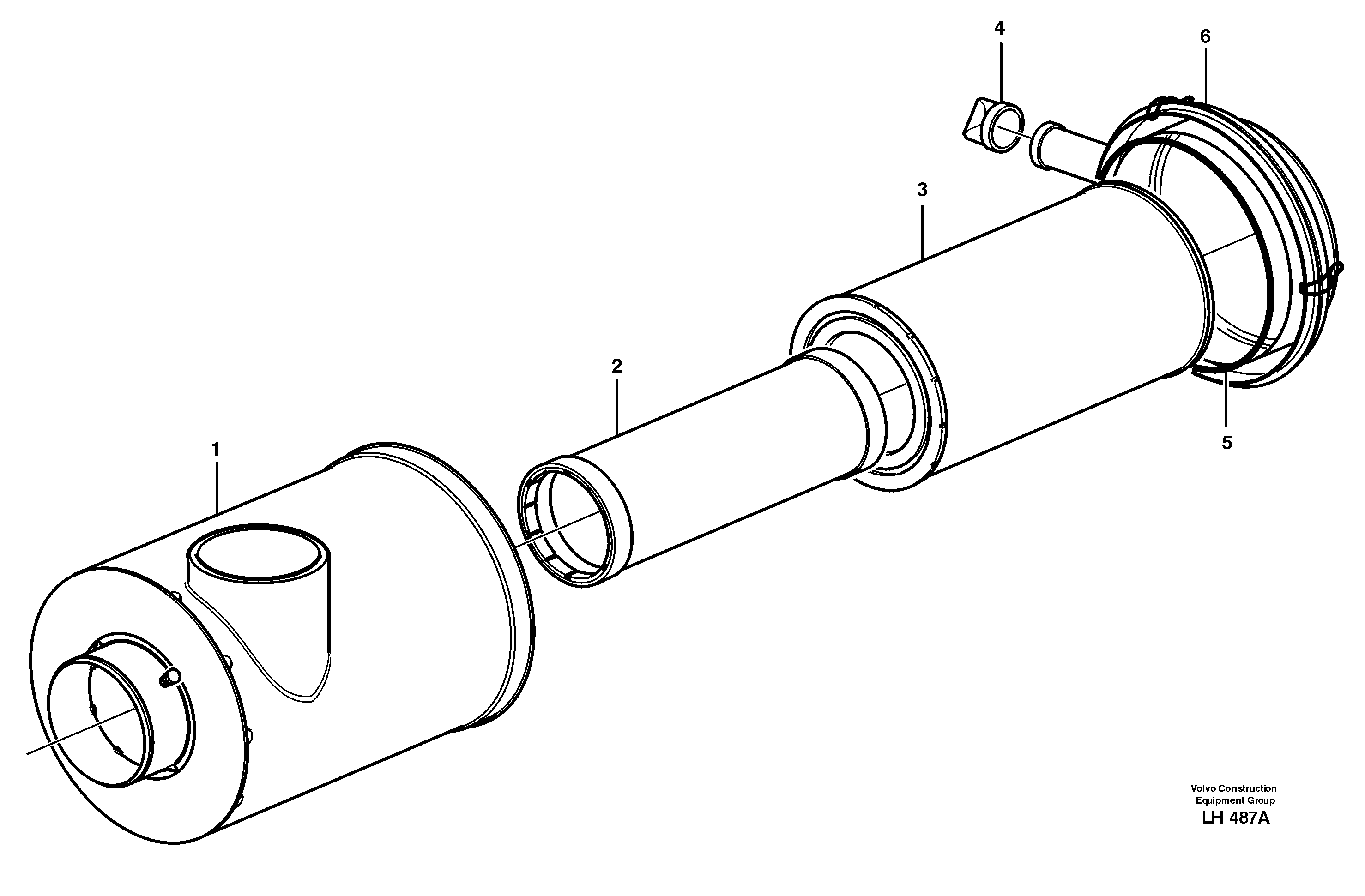 Air filter — volvo parts diagram