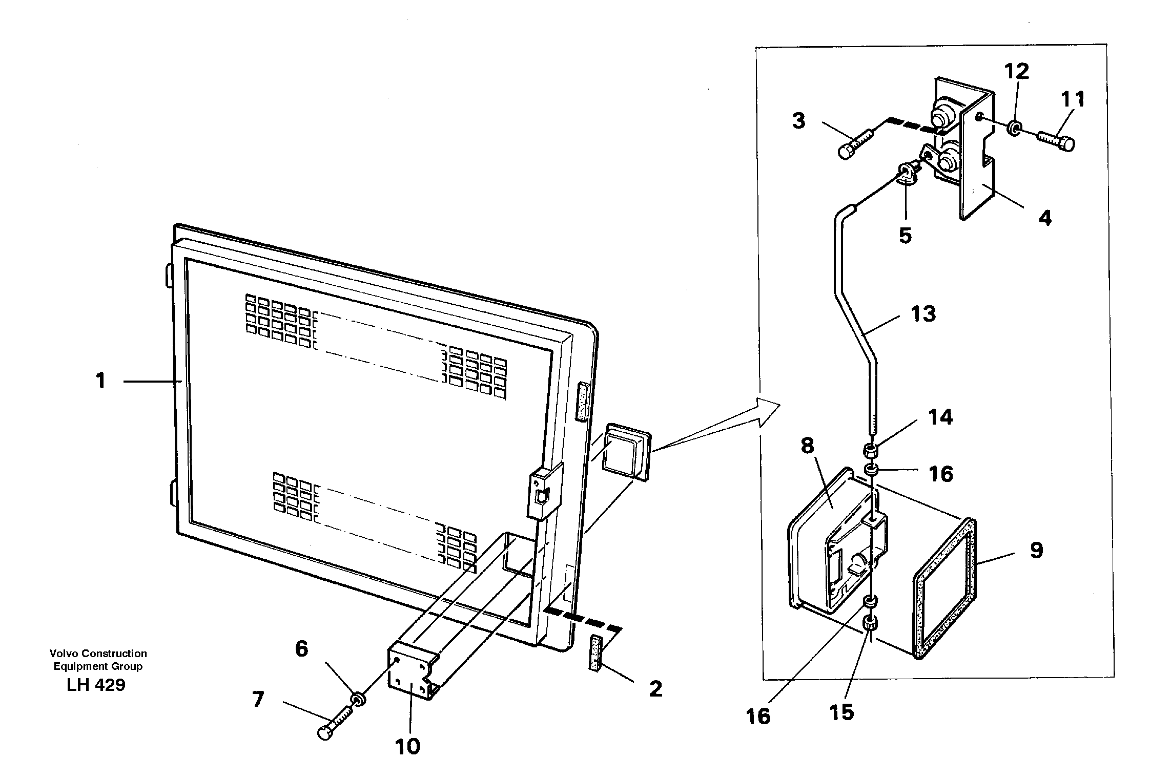 Door — volvo parts diagram