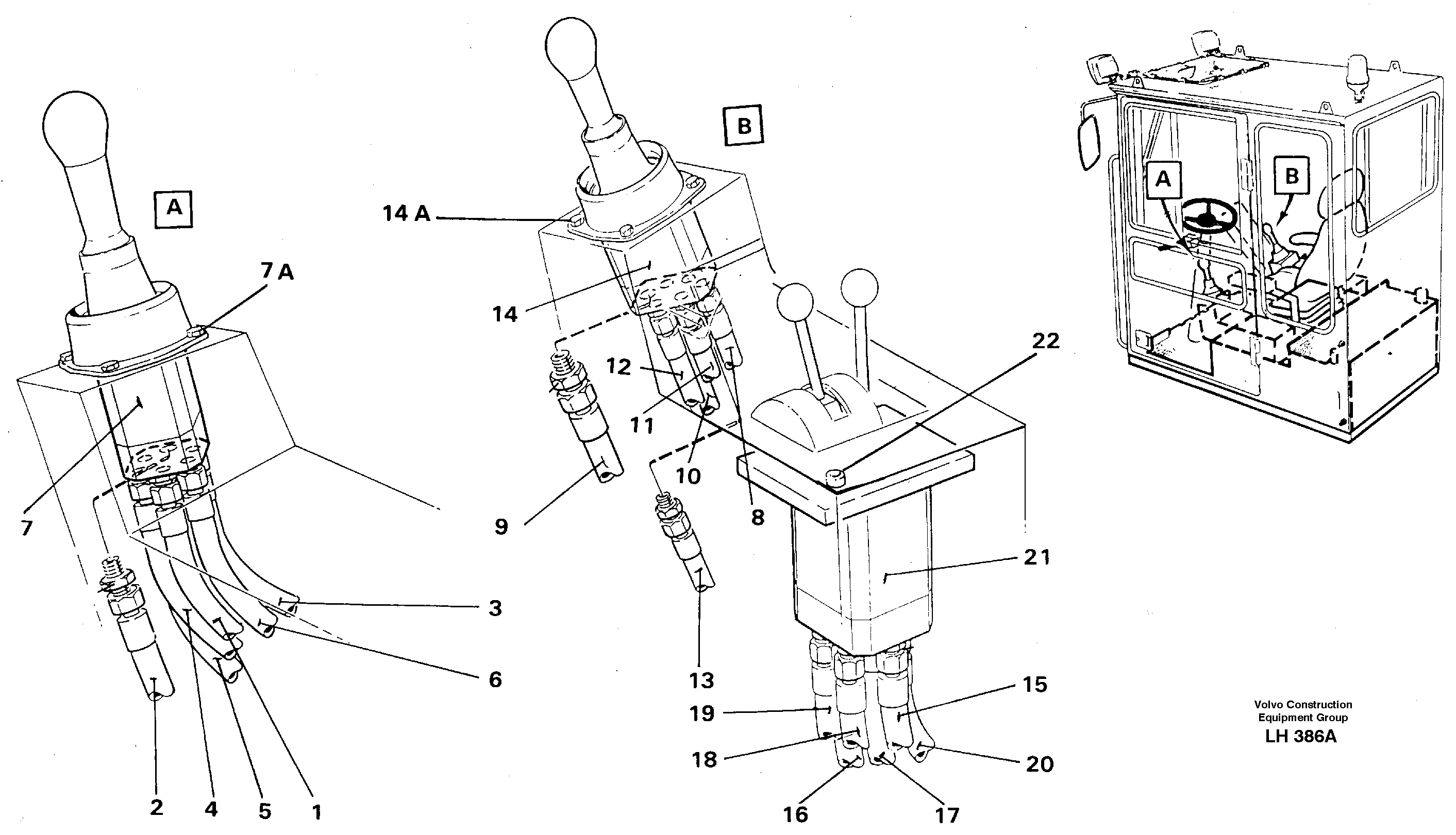 Joy Stick Left and Right — volvo parts diagram