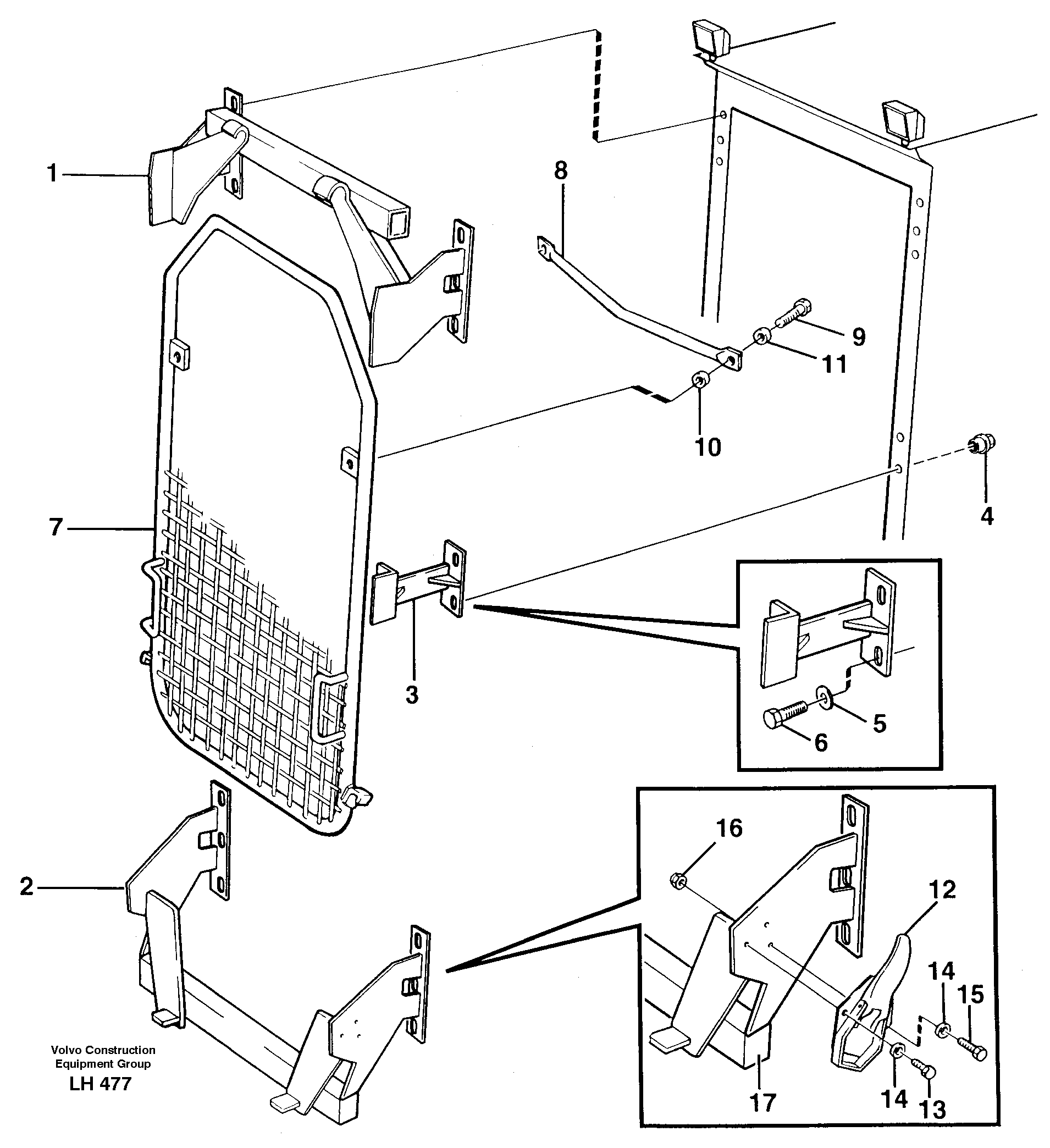 Windscreen protection  14259352  14262775 — volvo parts diagram