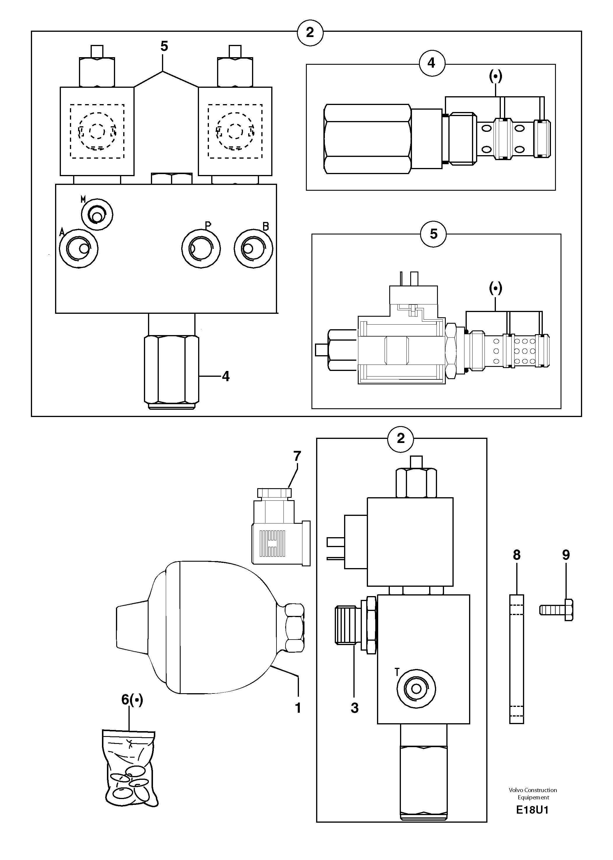 Accumulator / electrovalve — volvo parts diagram