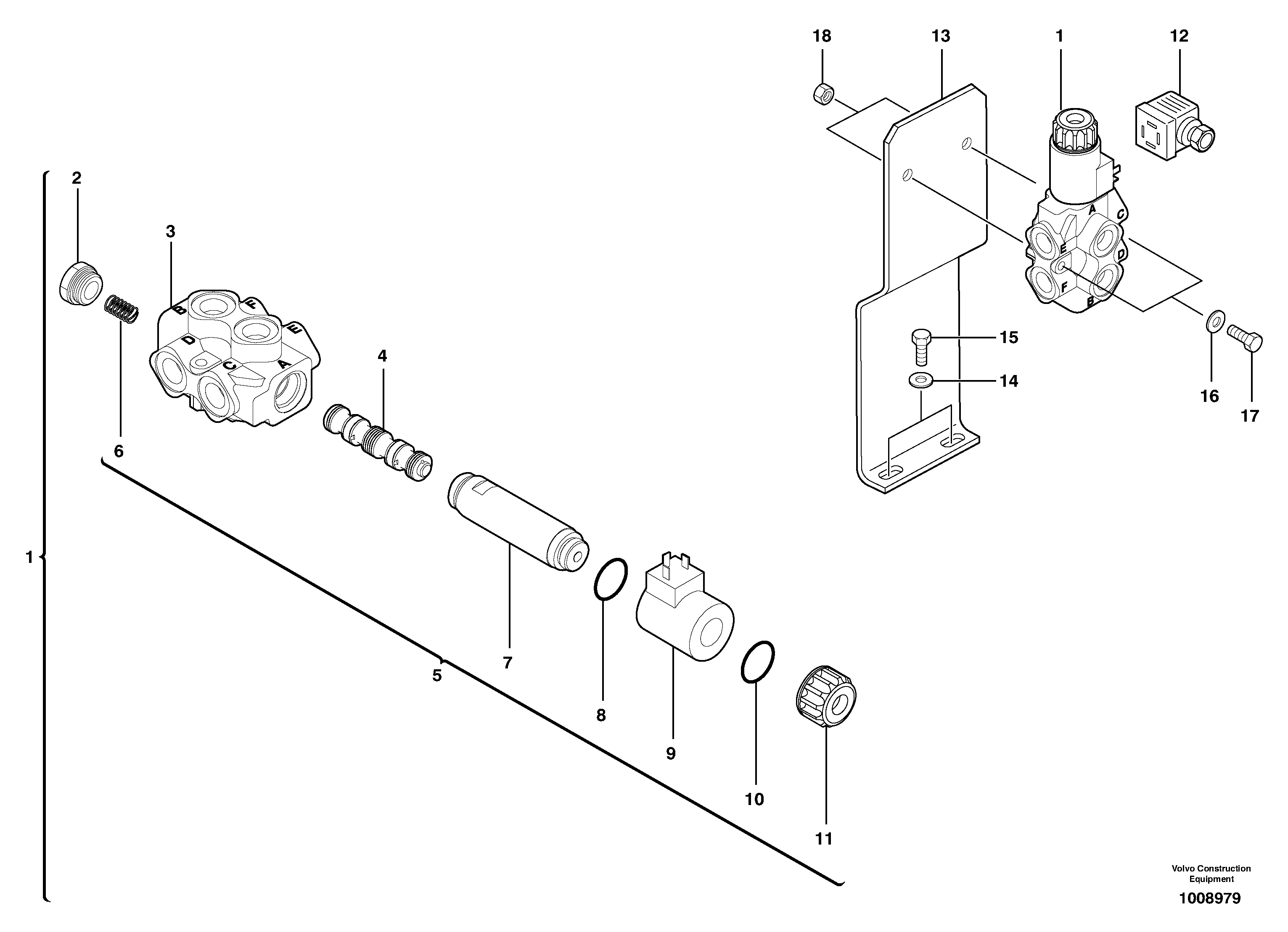 Slewing-offset selector switch — volvo parts diagram