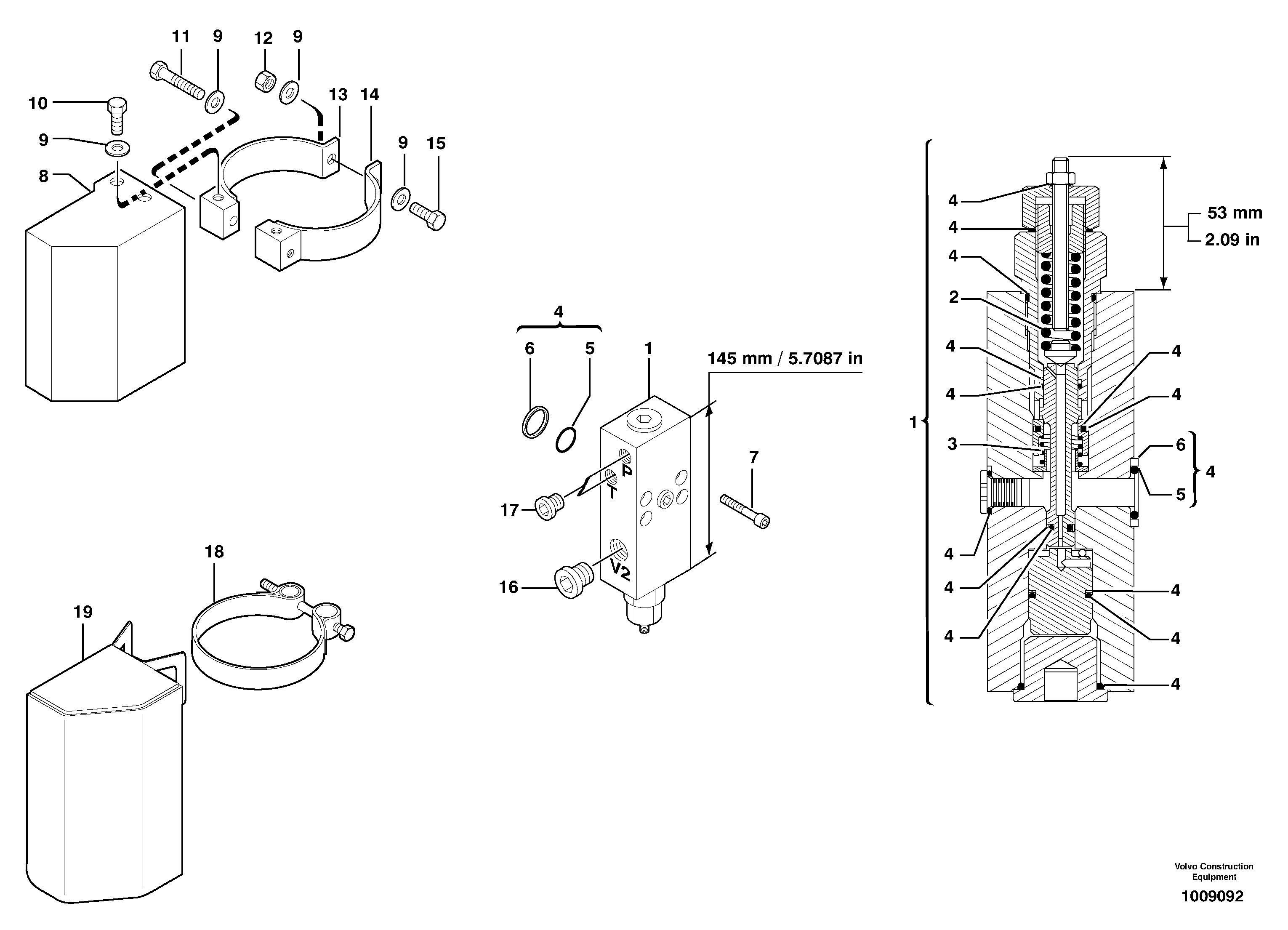 Safety valve ( boom cylinder ) — volvo parts diagram