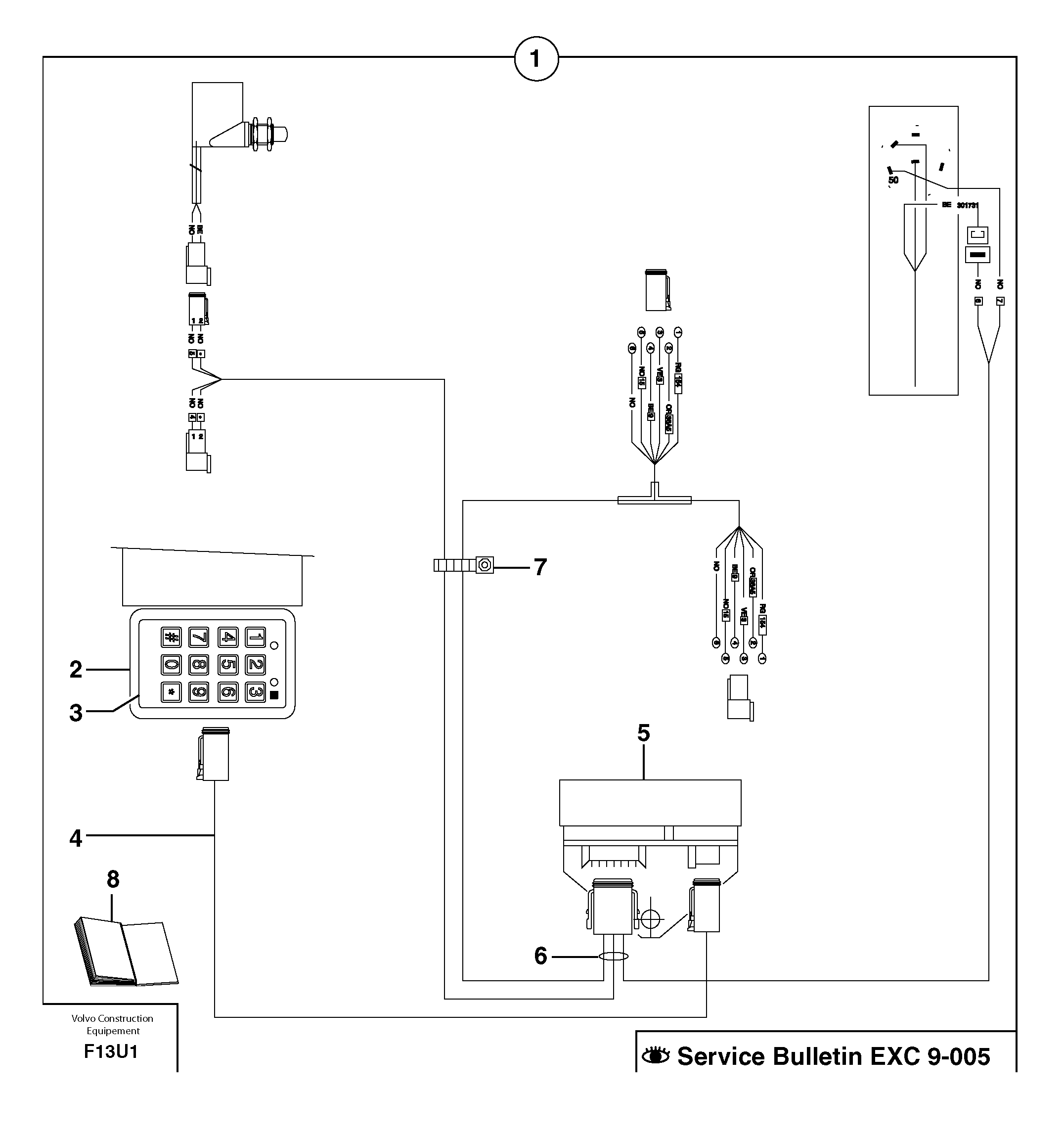 coded keypad ( anti-start ) / with Puma — volvo parts diagram