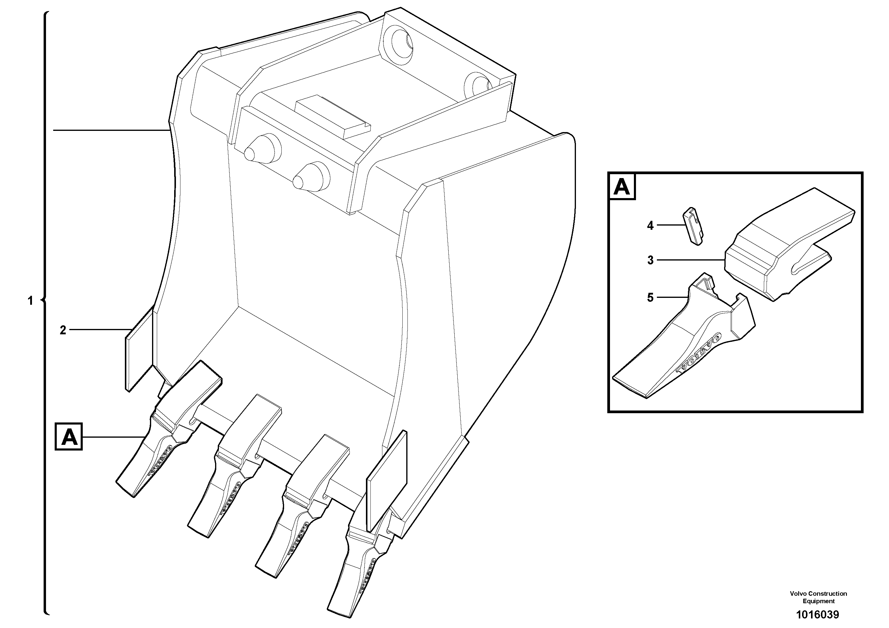 Buckets for Quickfit — volvo parts diagram