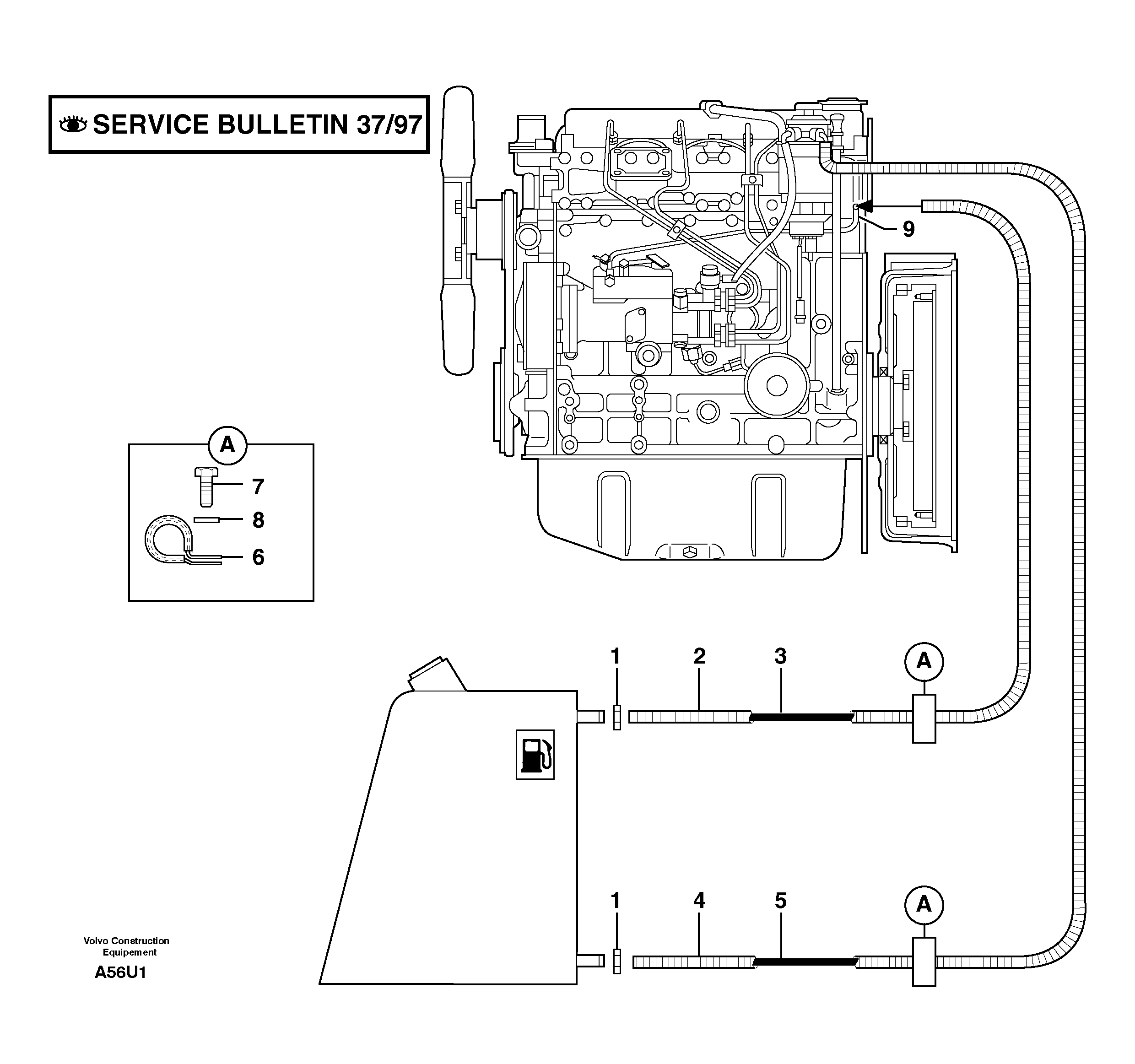Fuel circuit — volvo parts diagram