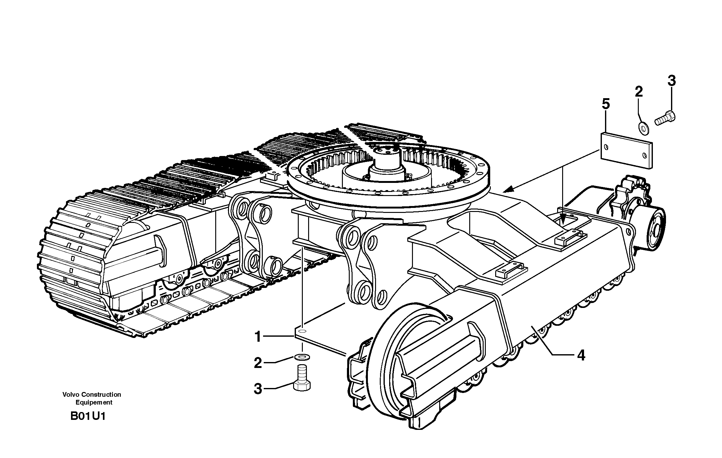 Lower frame — volvo parts diagram