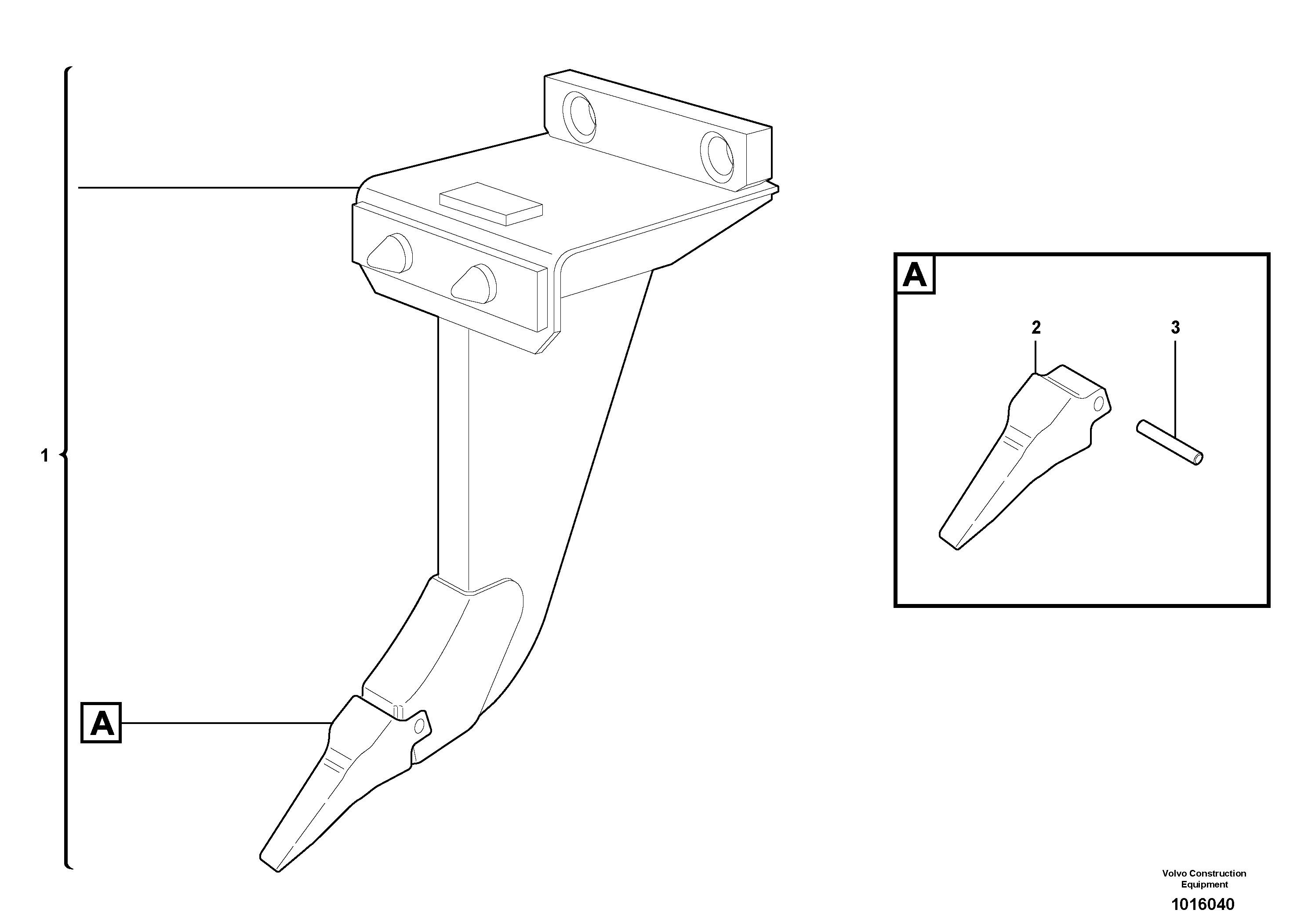 Scarifier for Quickfit — volvo parts diagram