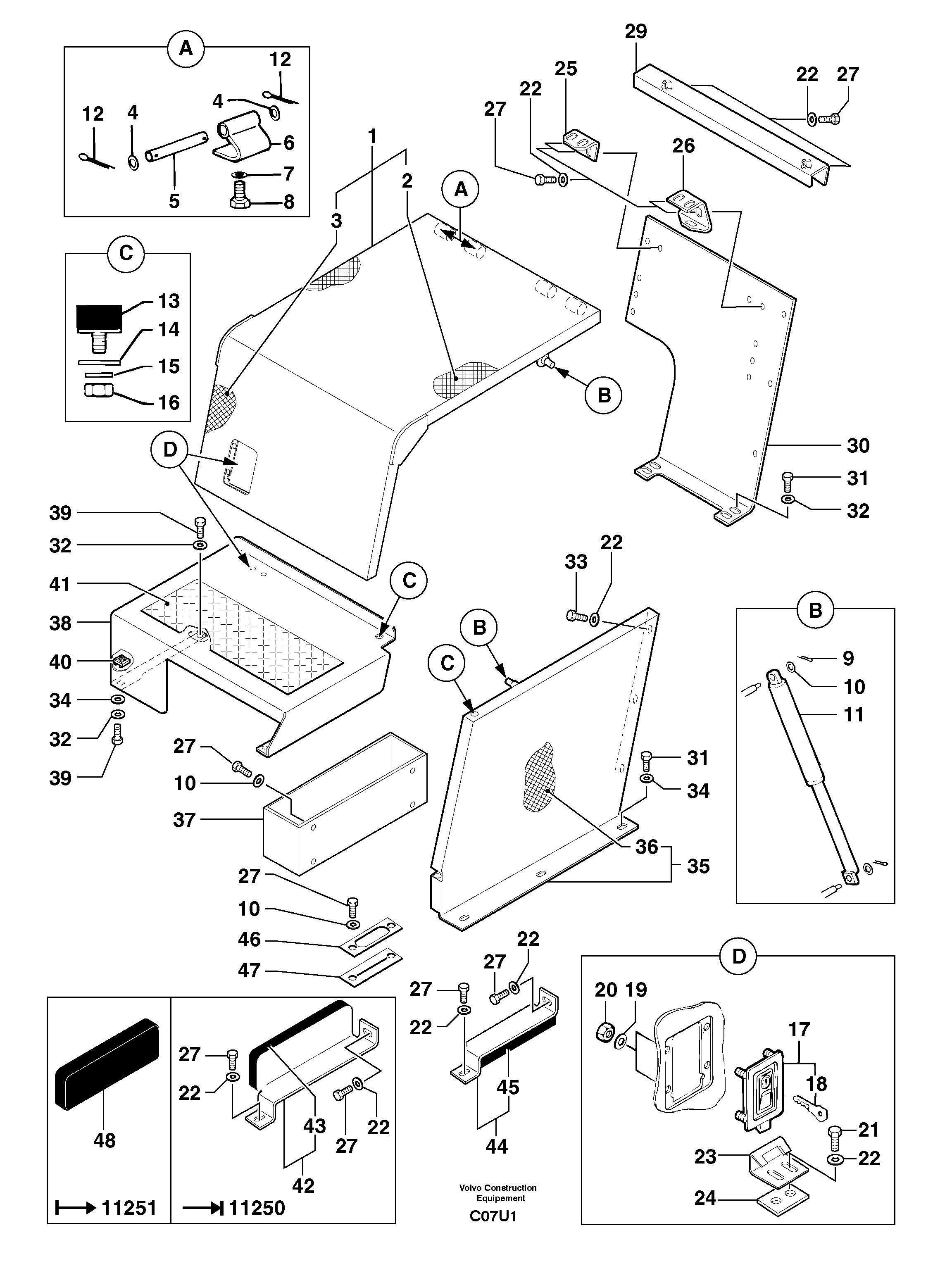 Front coverage — volvo parts diagram