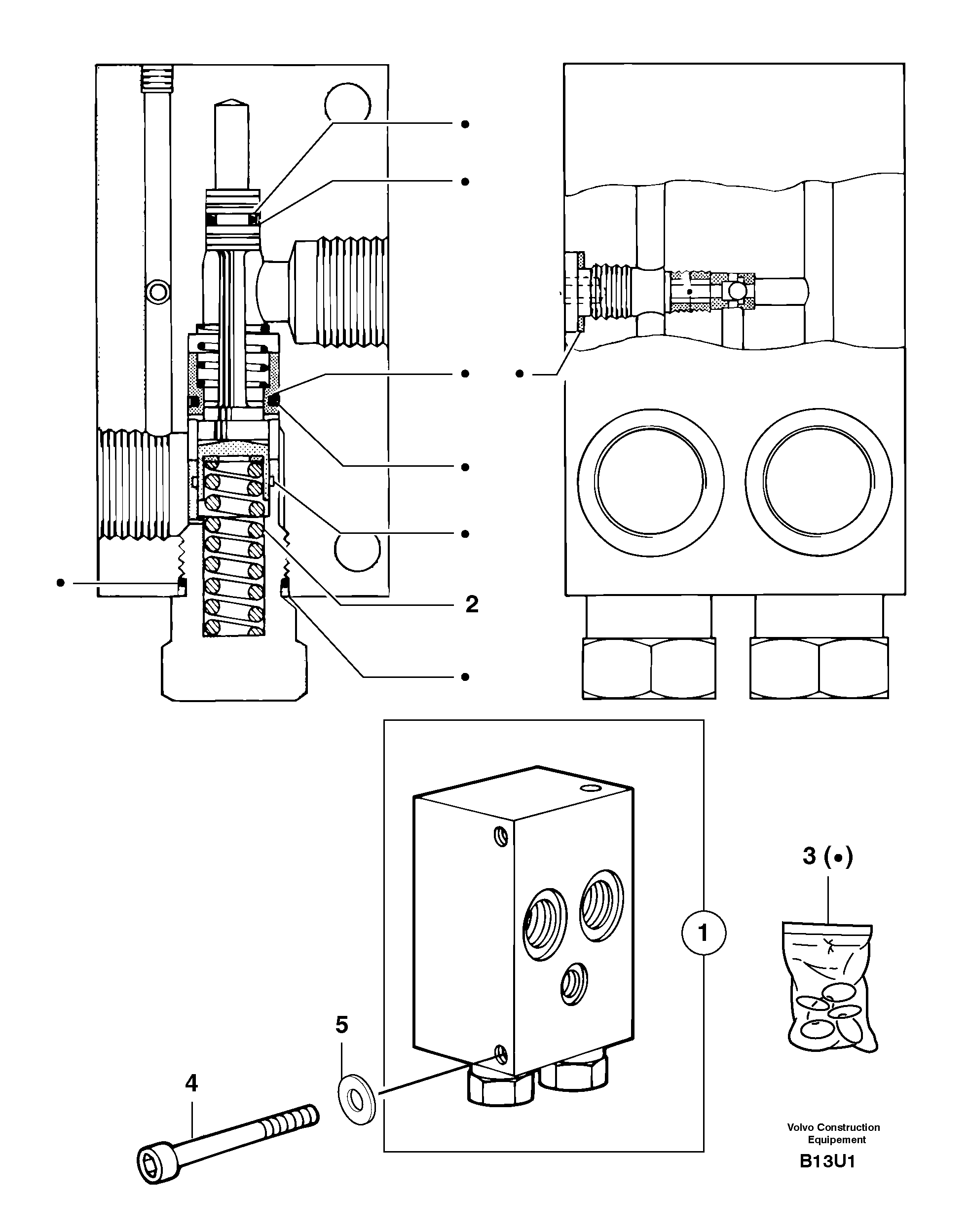 Balancing valve ( travelling ) — volvo parts diagram