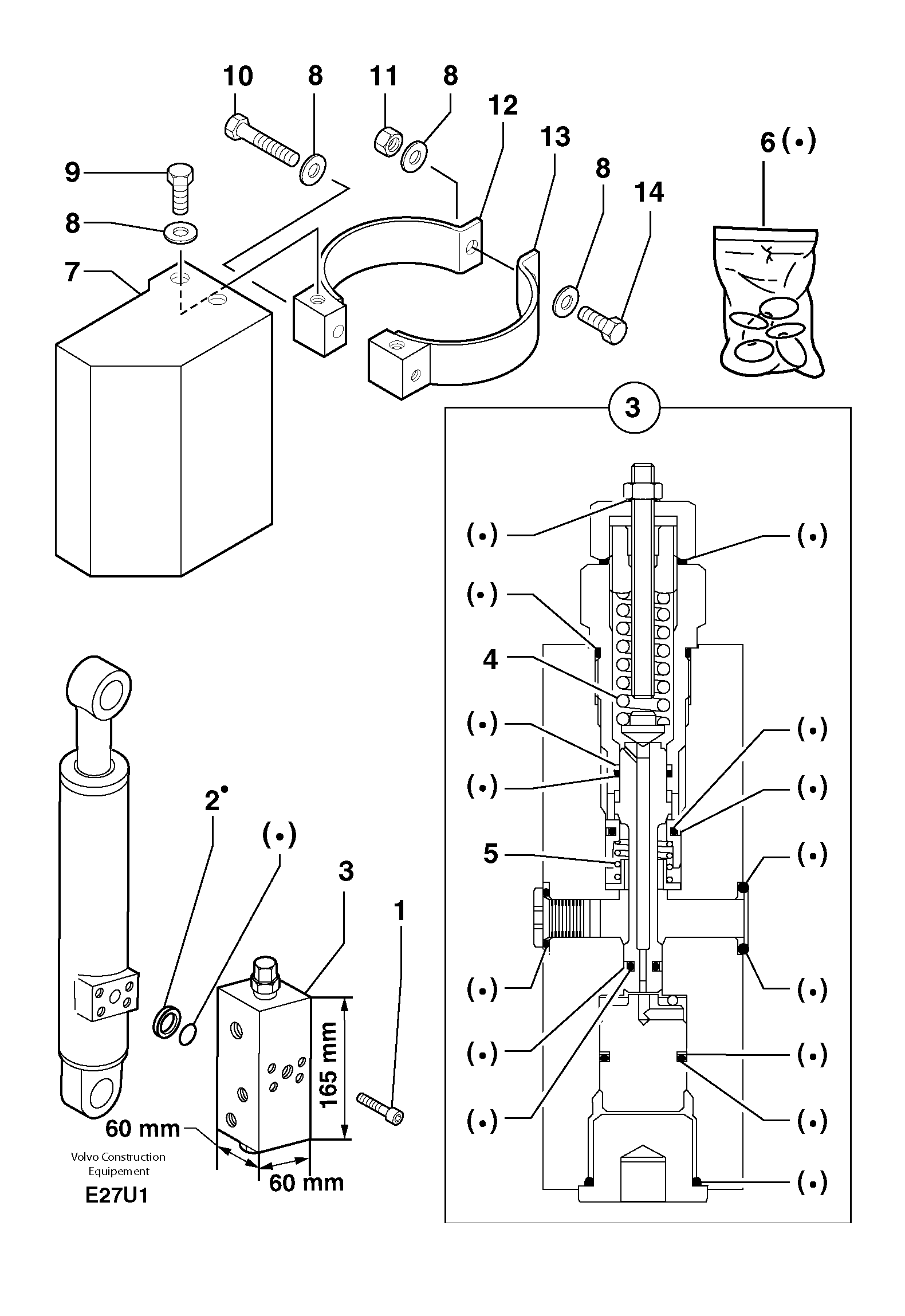 Safety valve ( boom cylinder ) — volvo parts diagram