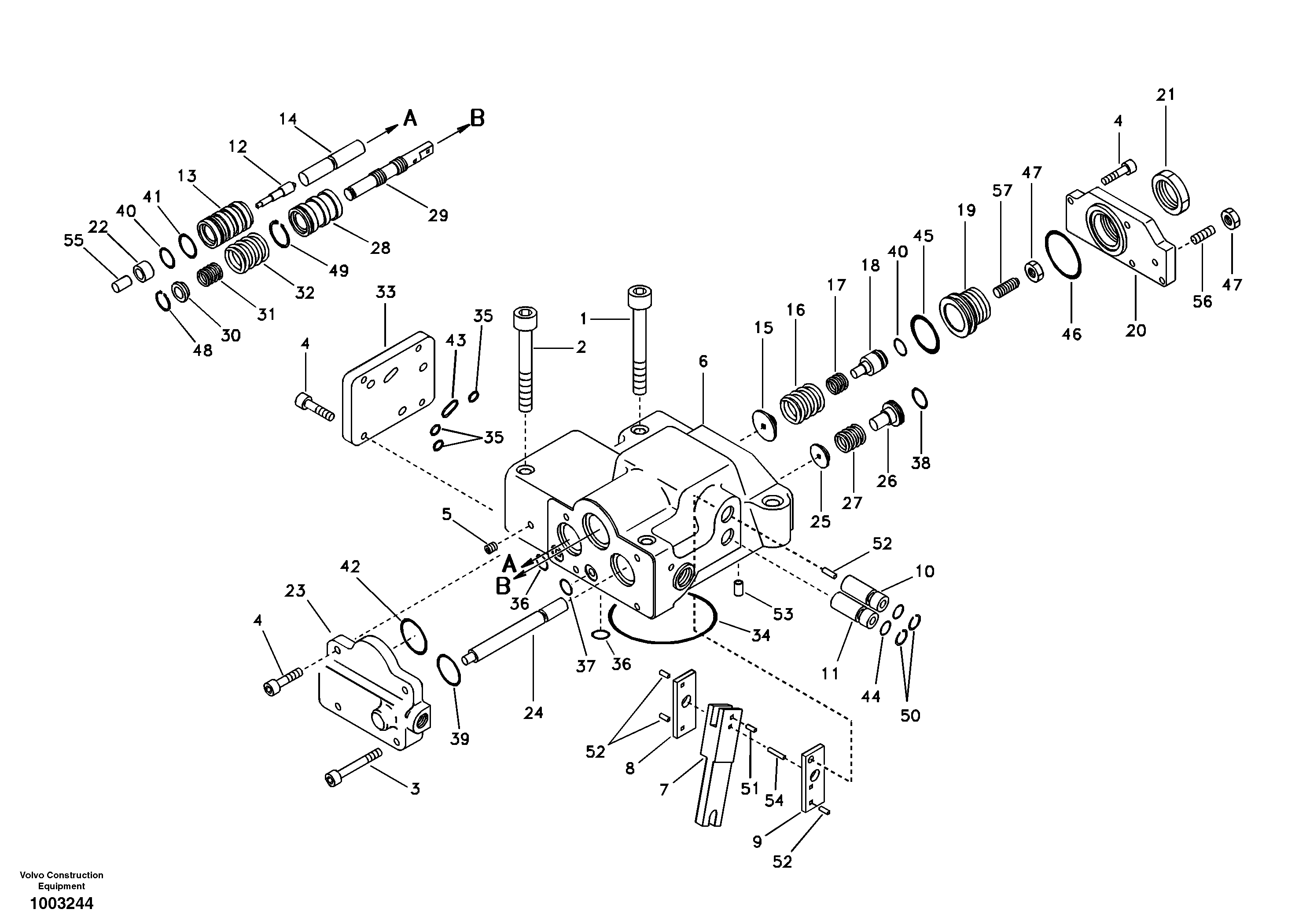 Regulator, hydraulic pump — volvo parts diagram