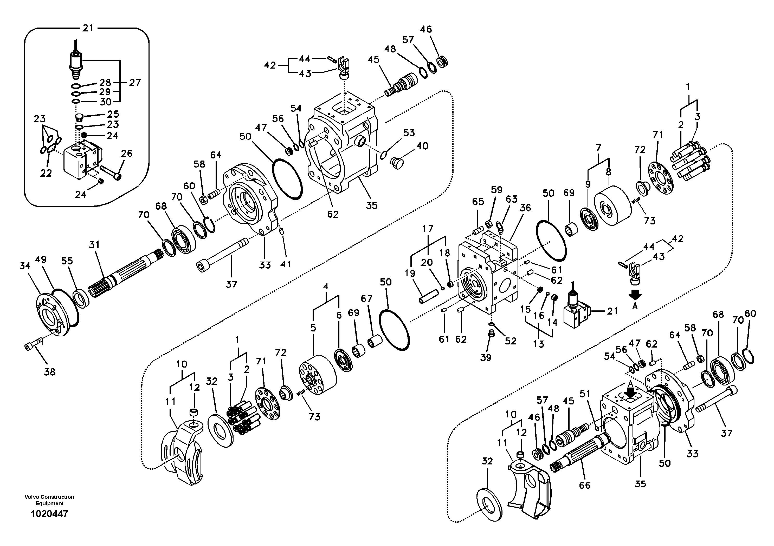 Hydraulic pump — volvo parts diagram