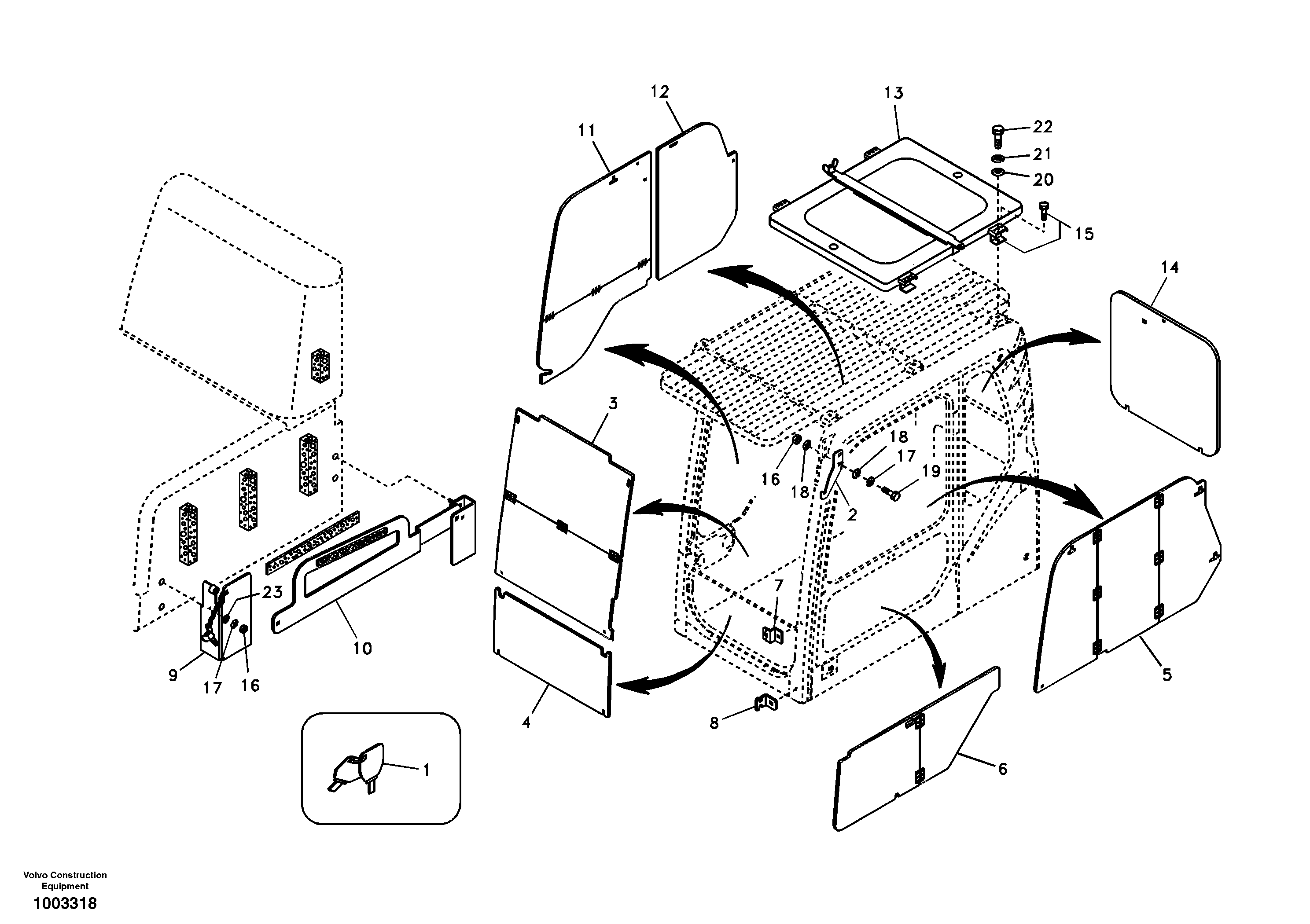 Antitheft system — volvo parts diagram