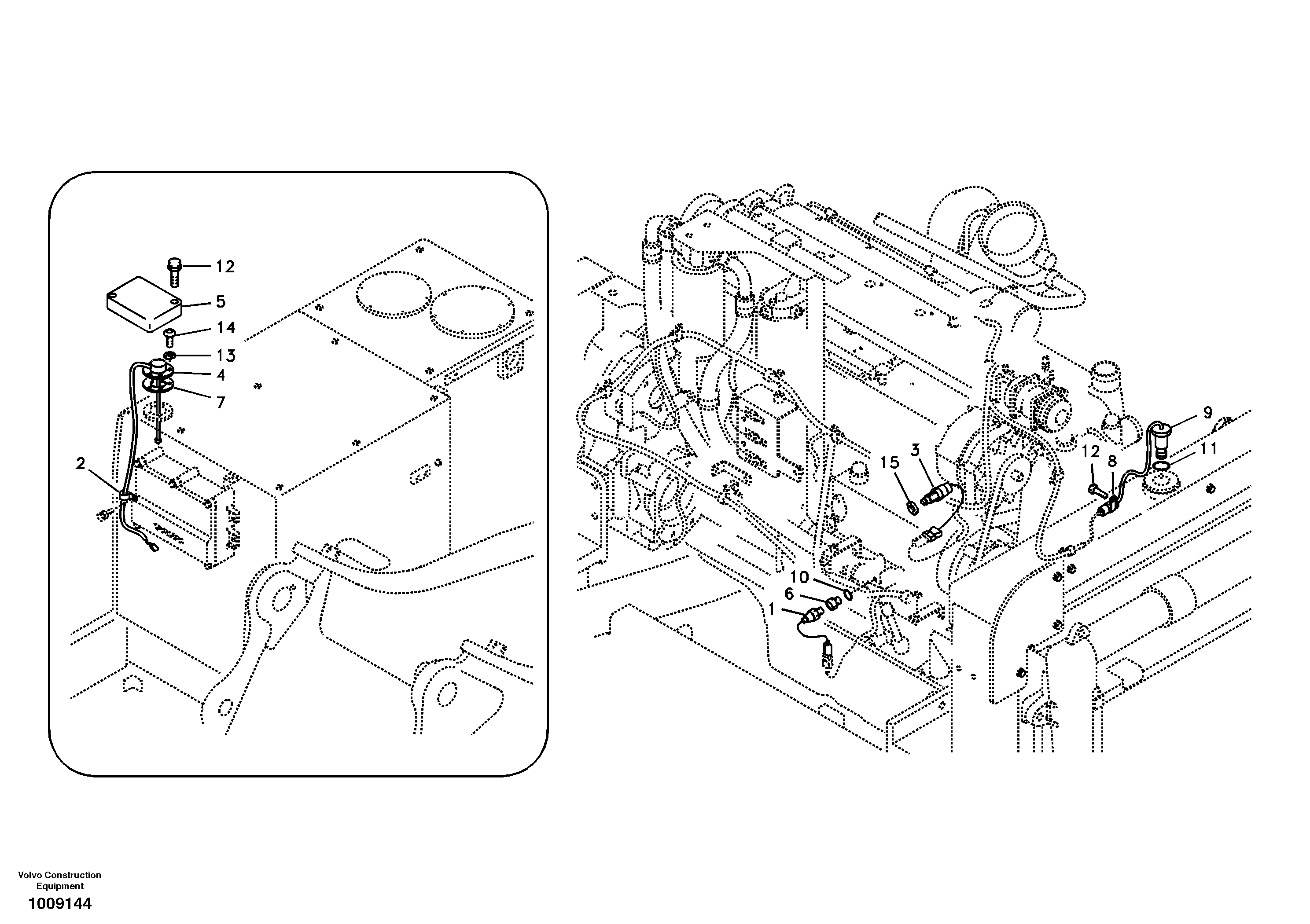 Electrical sensor — volvo parts diagram