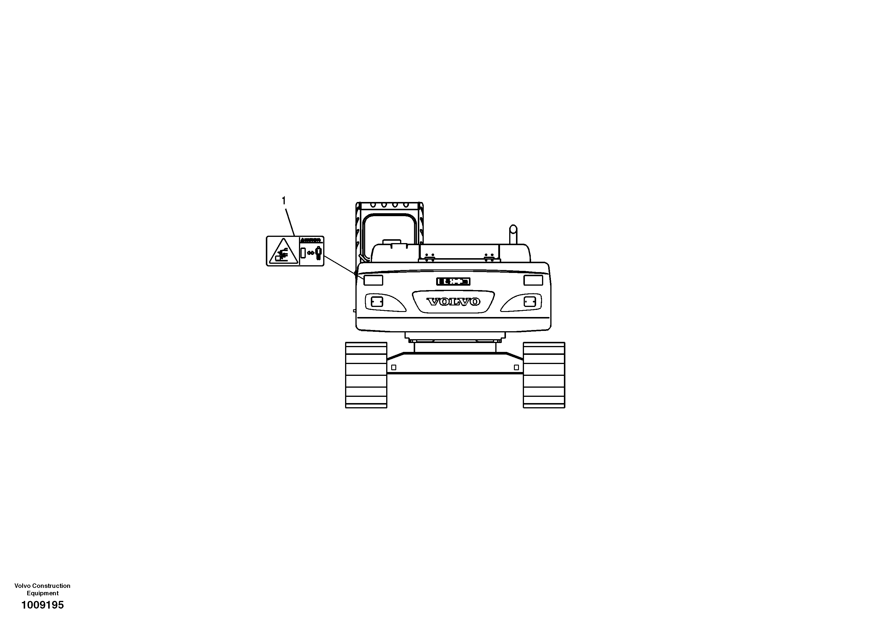 Decal, outer location — volvo parts diagram
