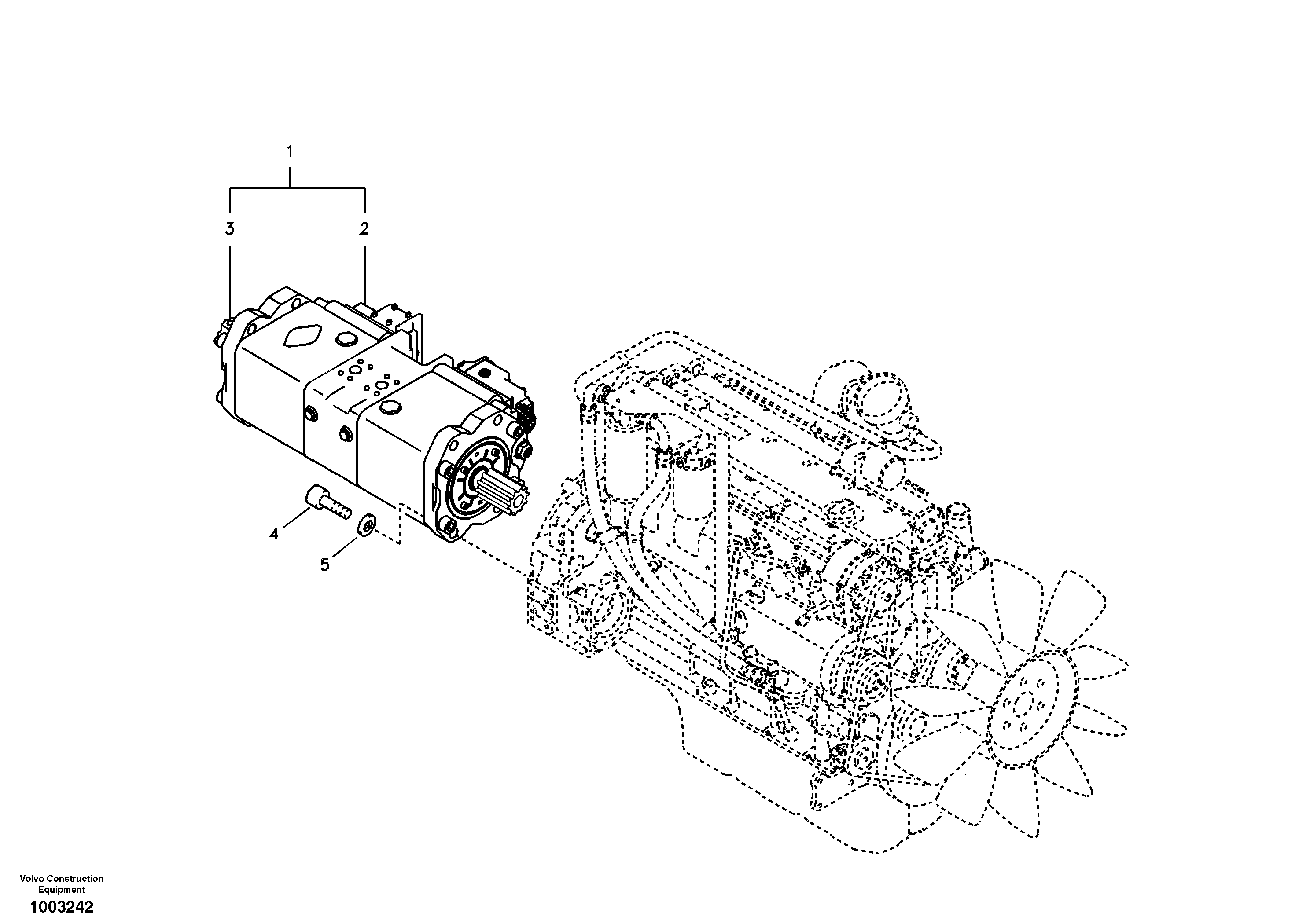 Pump installation — volvo parts diagram