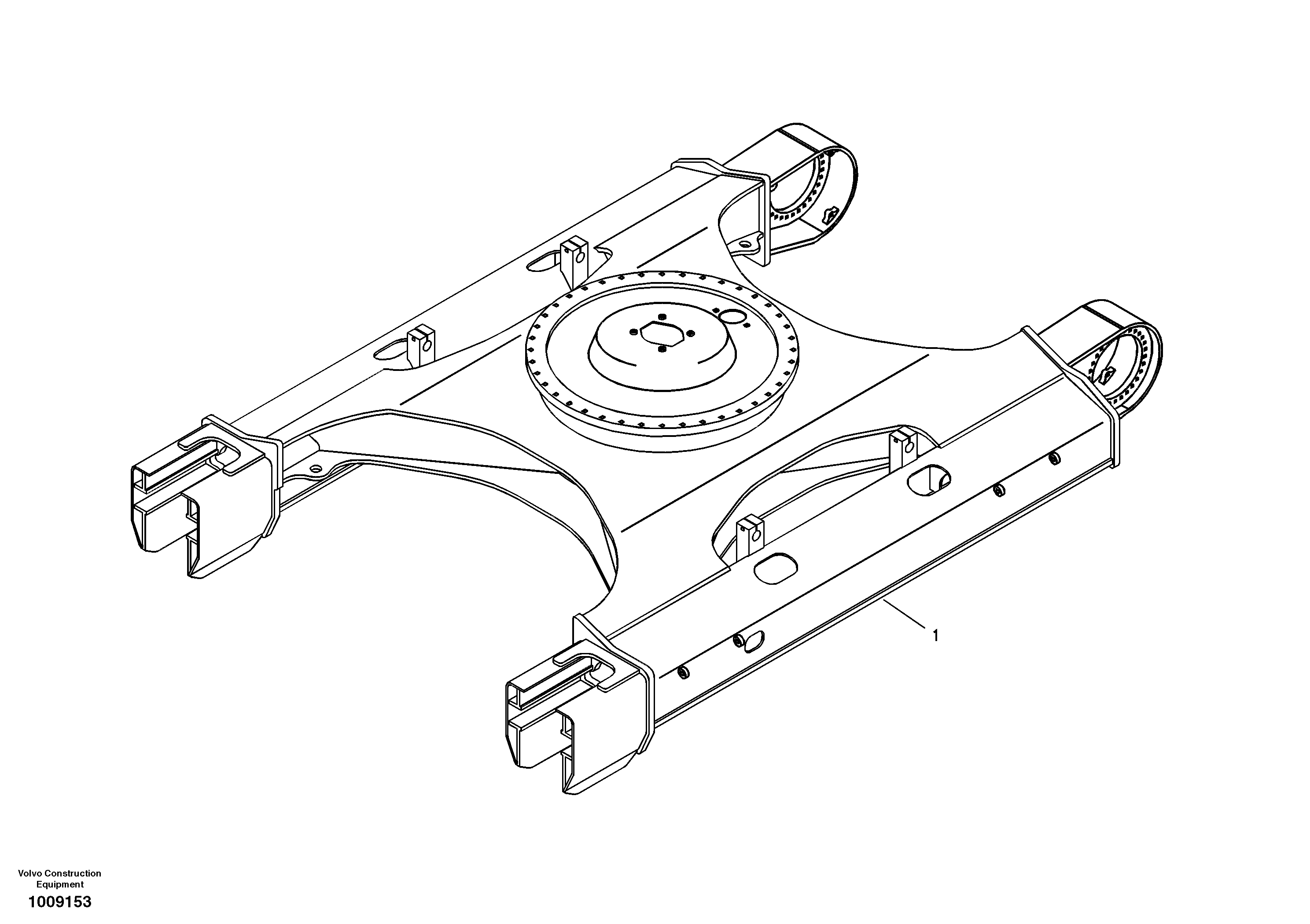 Undercarriage frame — volvo parts diagram