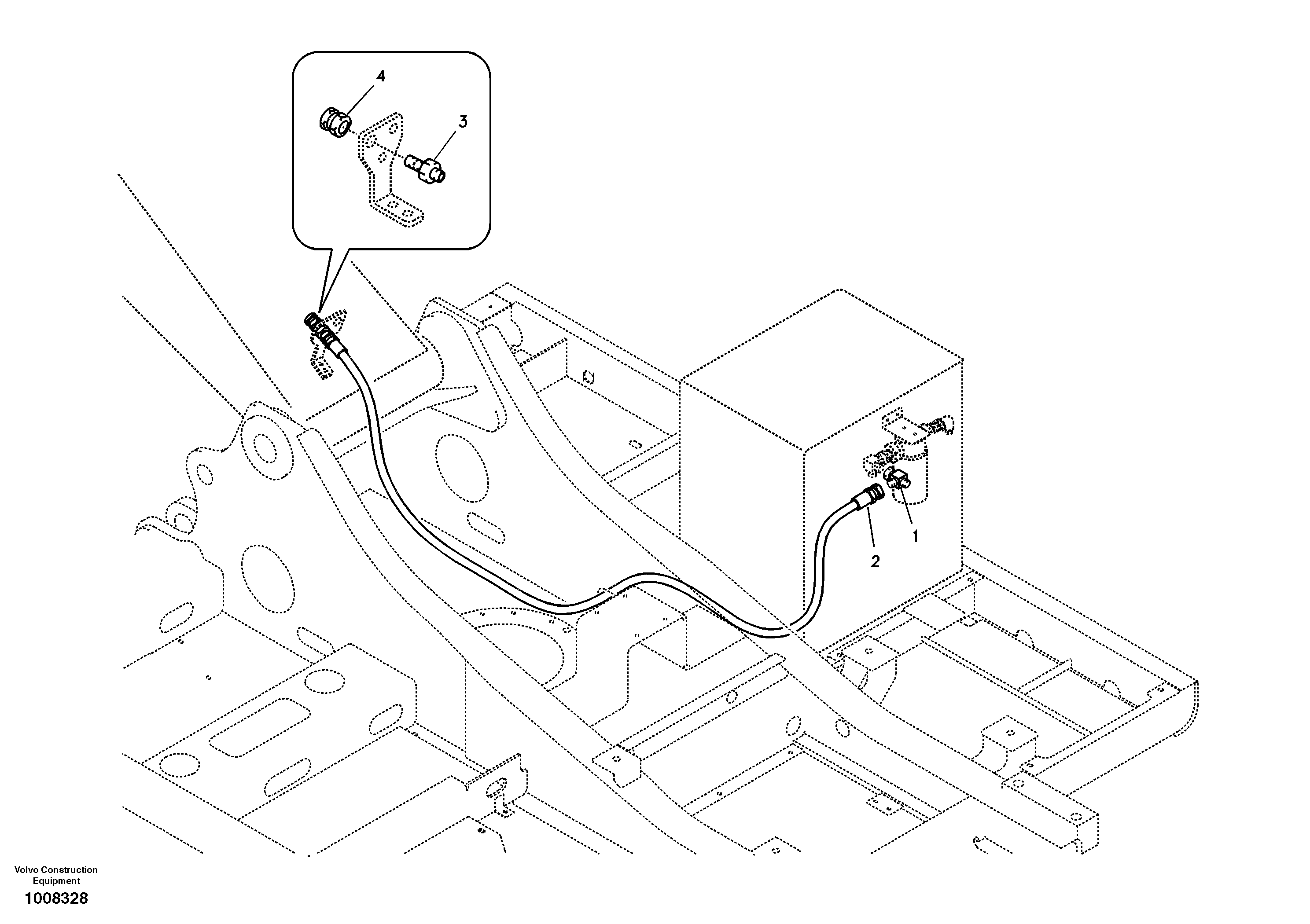 Working Hydraulic, Oil Leak On Upper Frame — volvo parts diagram