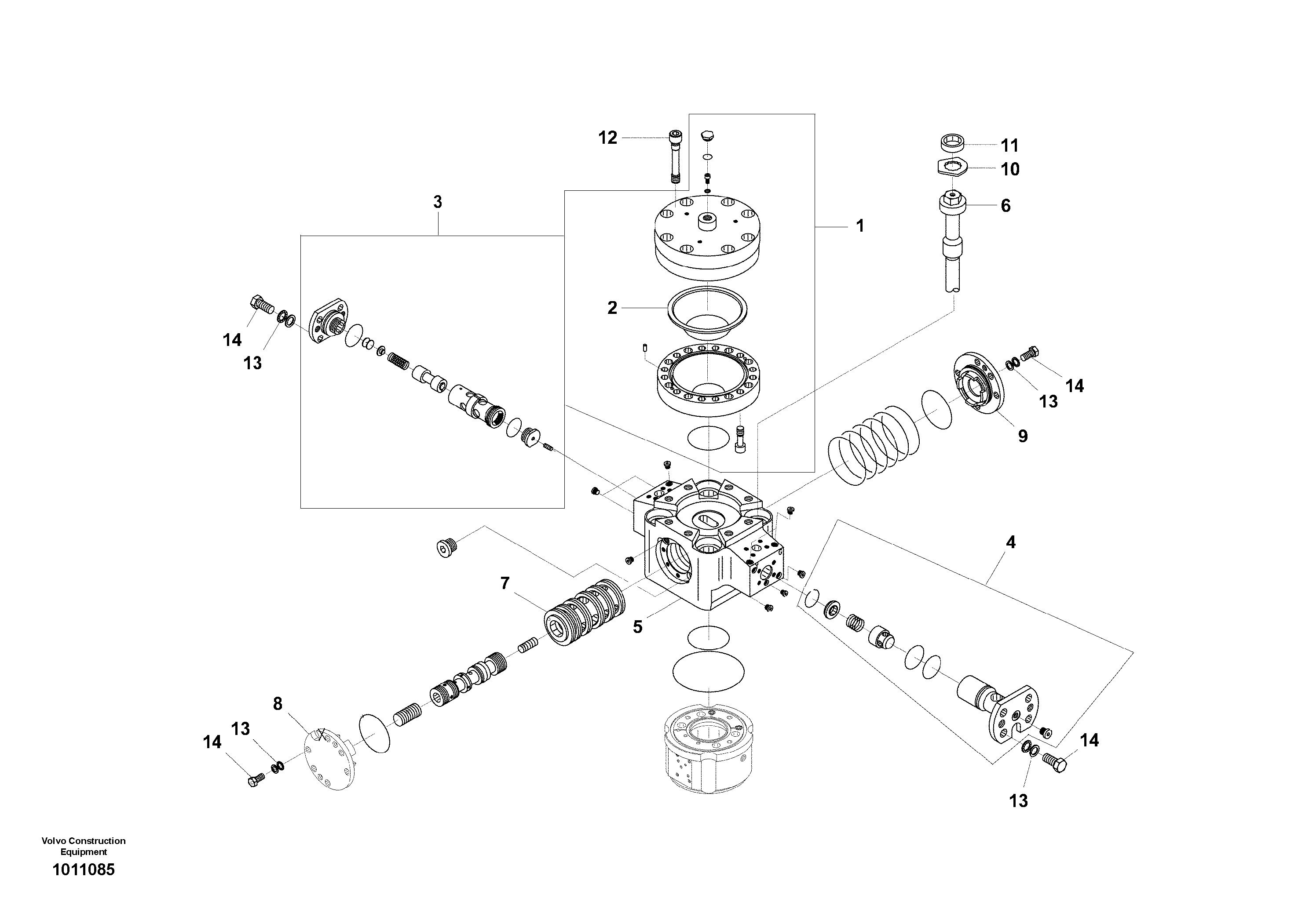 Hydraulic hammer, Accumulator — volvo parts diagram