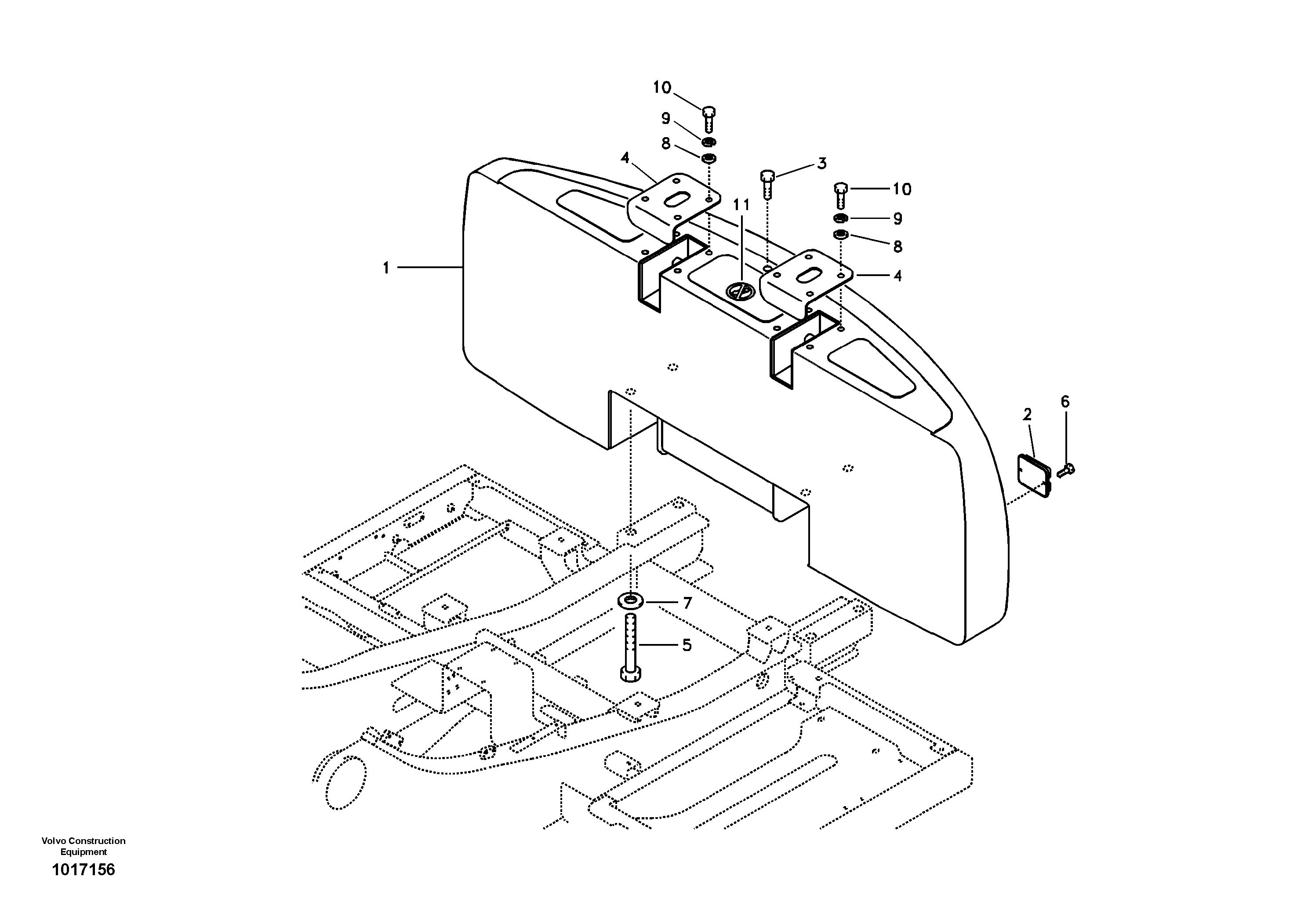 Counterweights — volvo parts diagram