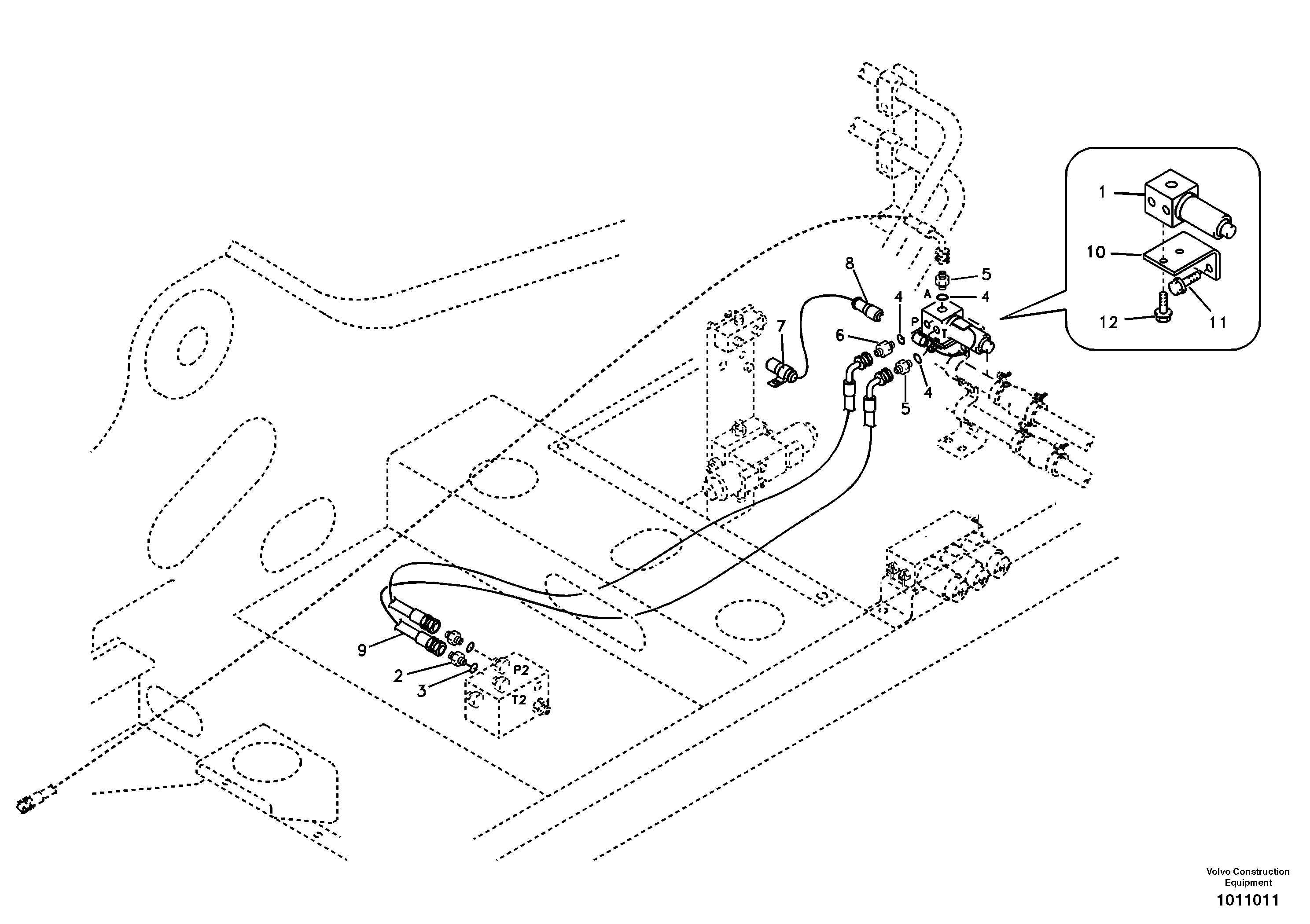 Servo system, hammer and shear — volvo parts diagram