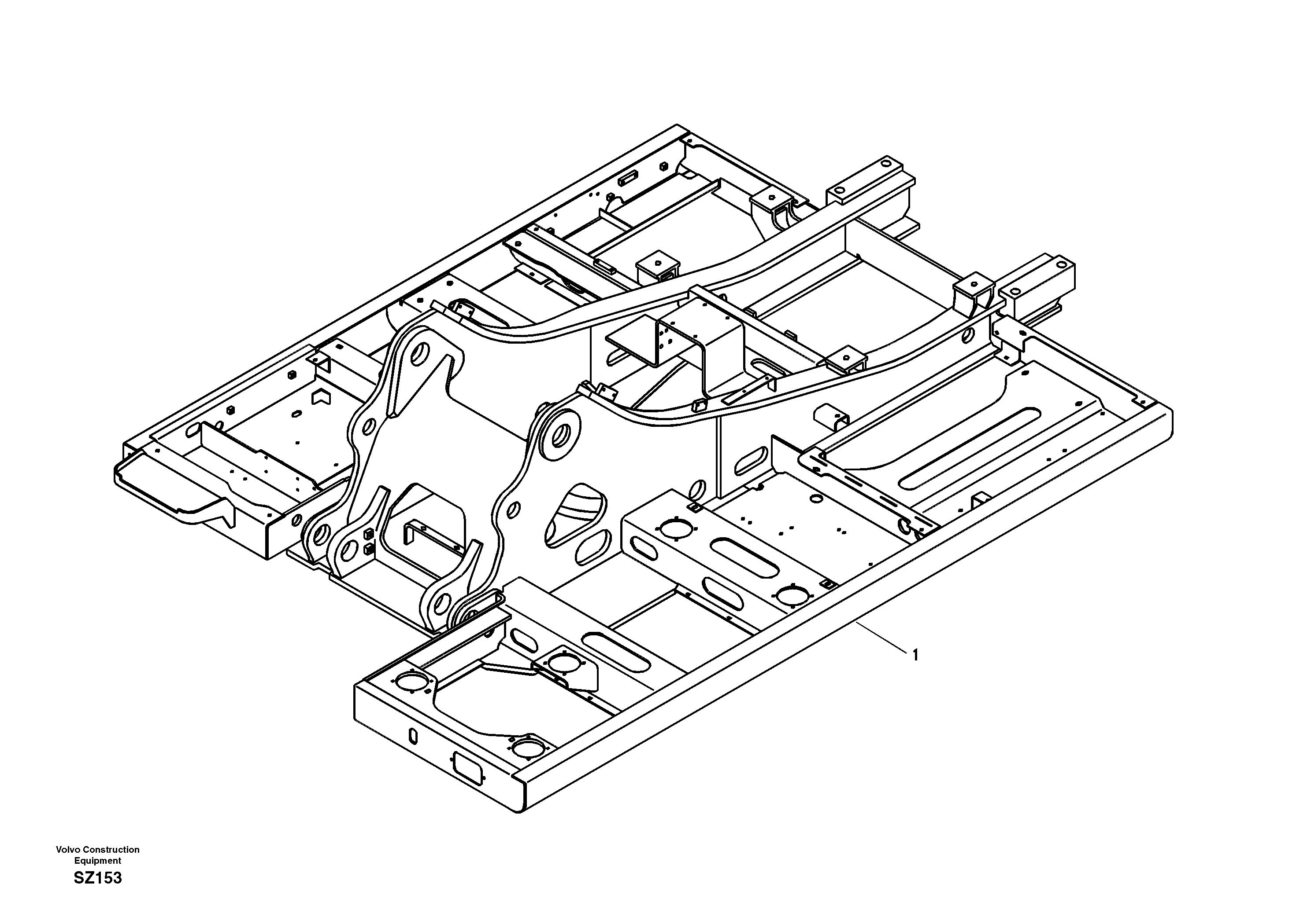 Upper frame — volvo parts diagram