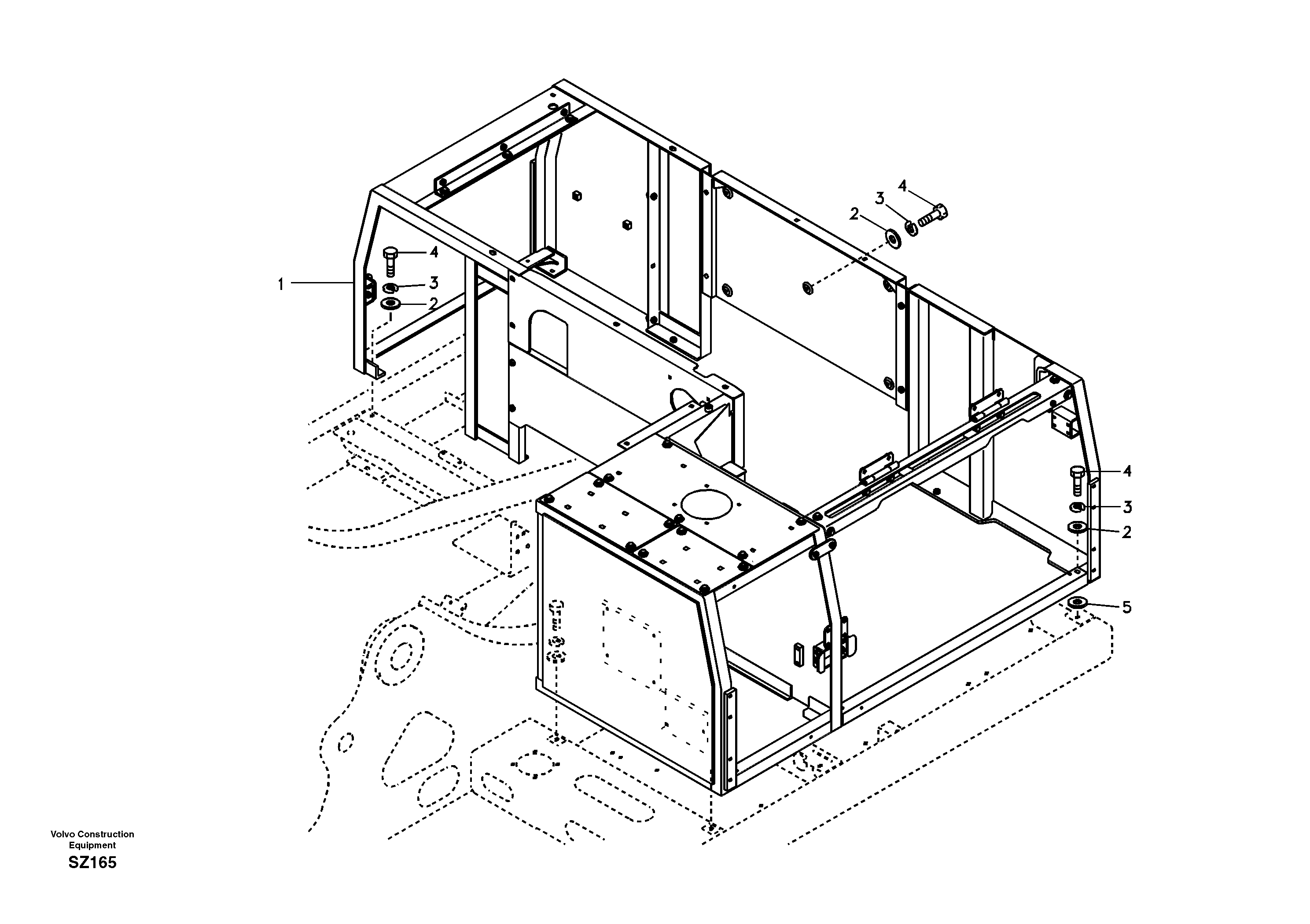 Cowl frame — volvo parts diagram