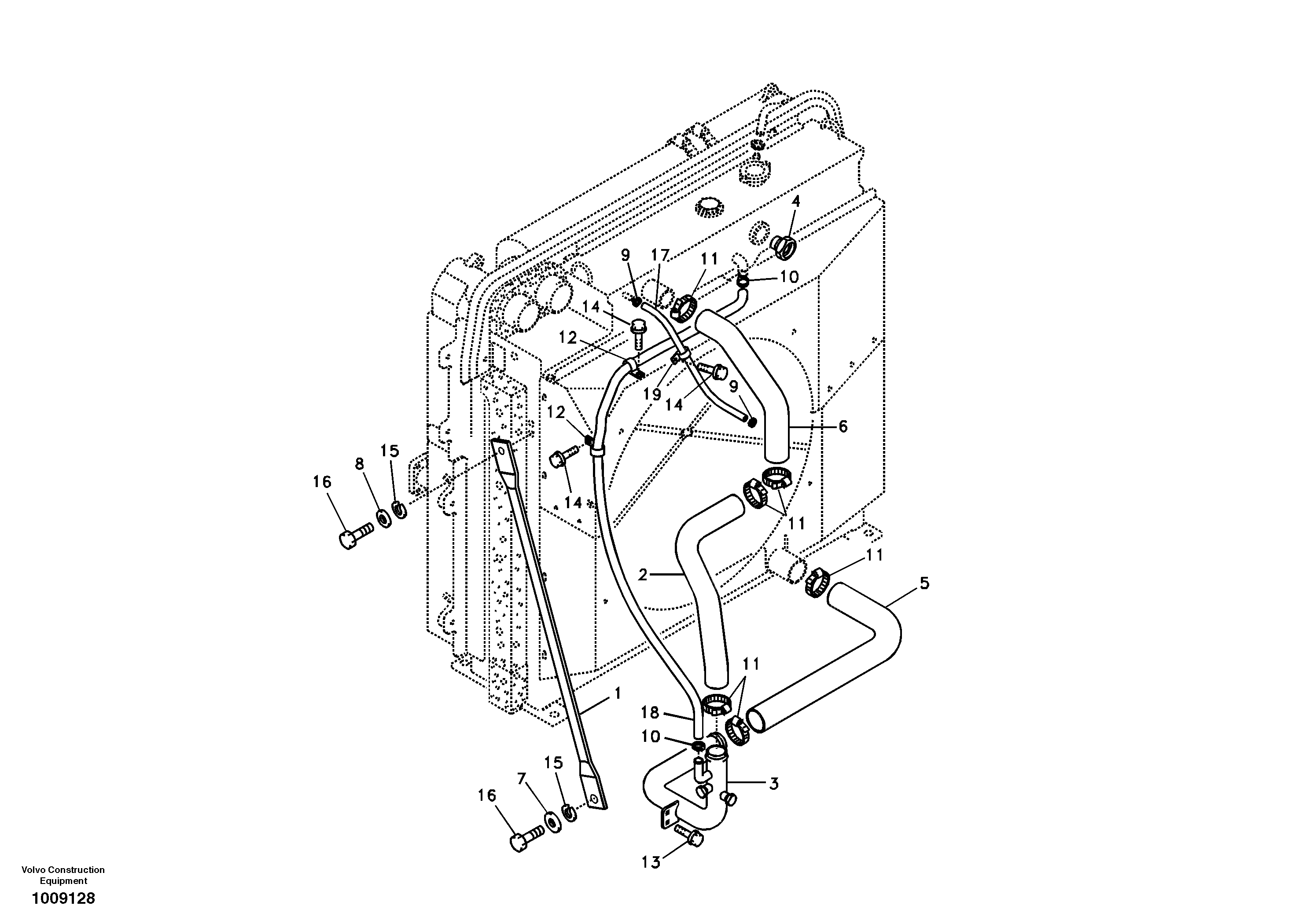 Cooling system — volvo parts diagram