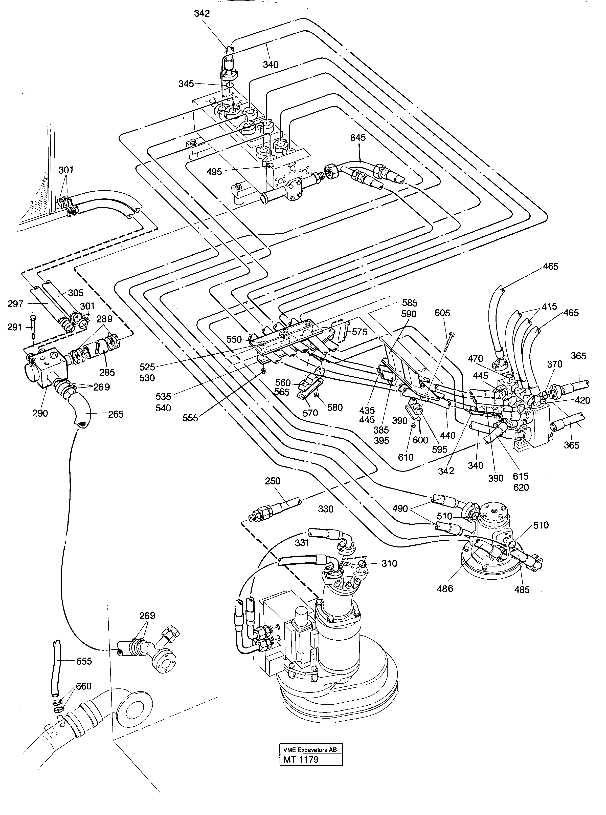 Working hydraulic — volvo parts diagram