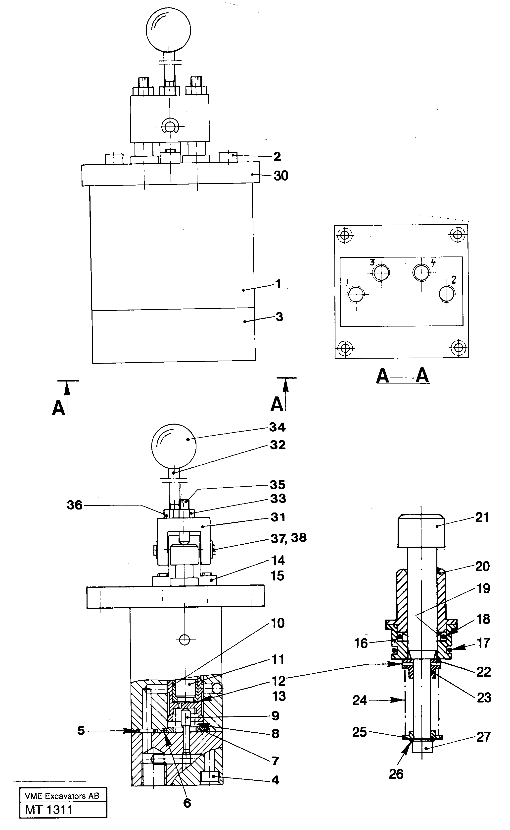 Control pressure valve — volvo parts diagram