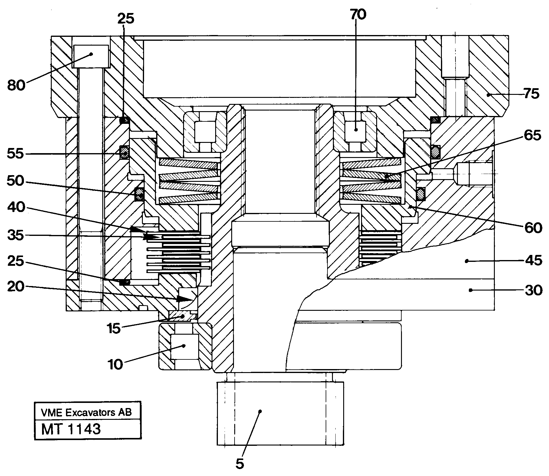 Travel brake — volvo parts diagram