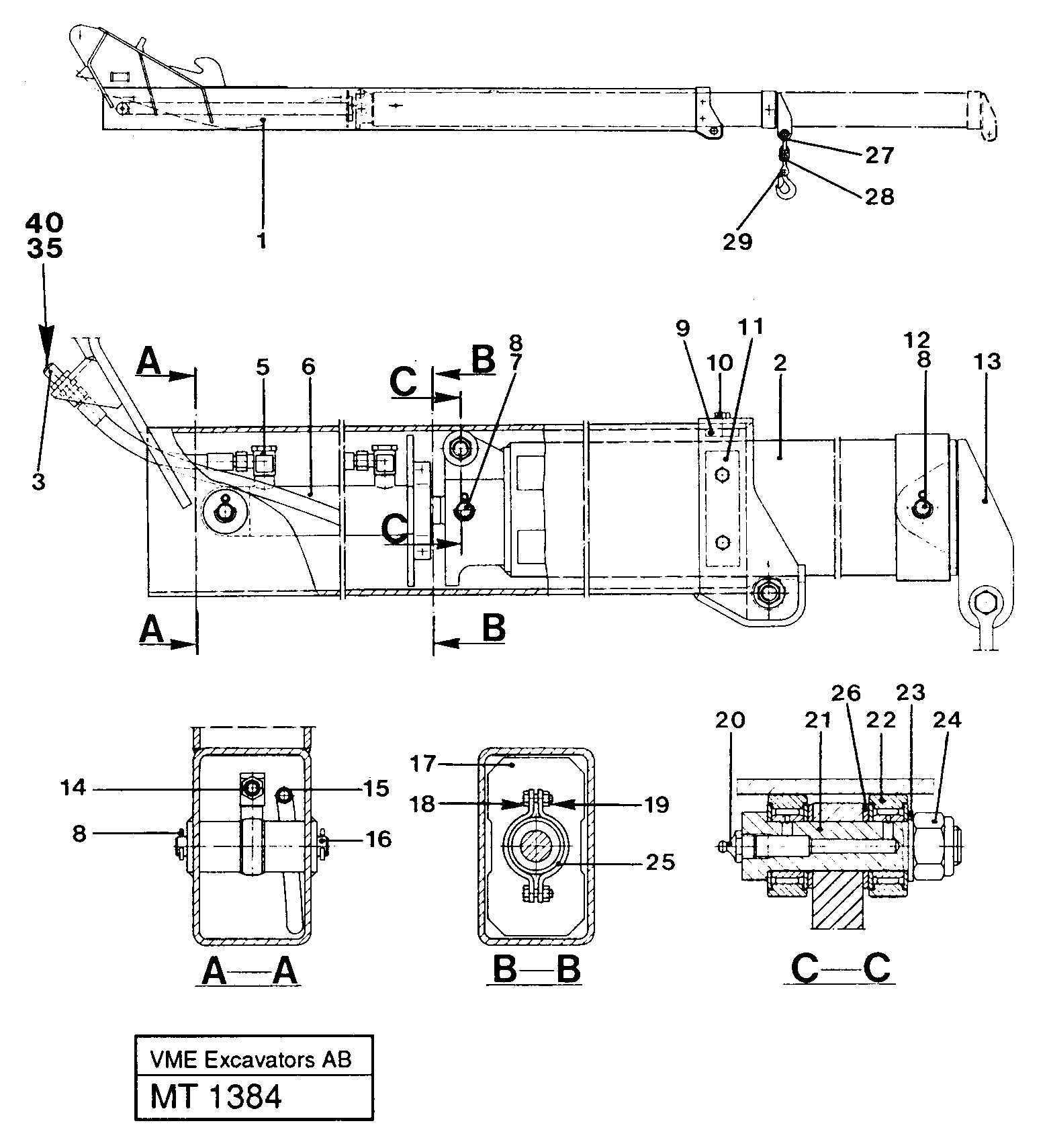Jib  14253079 — volvo parts diagram