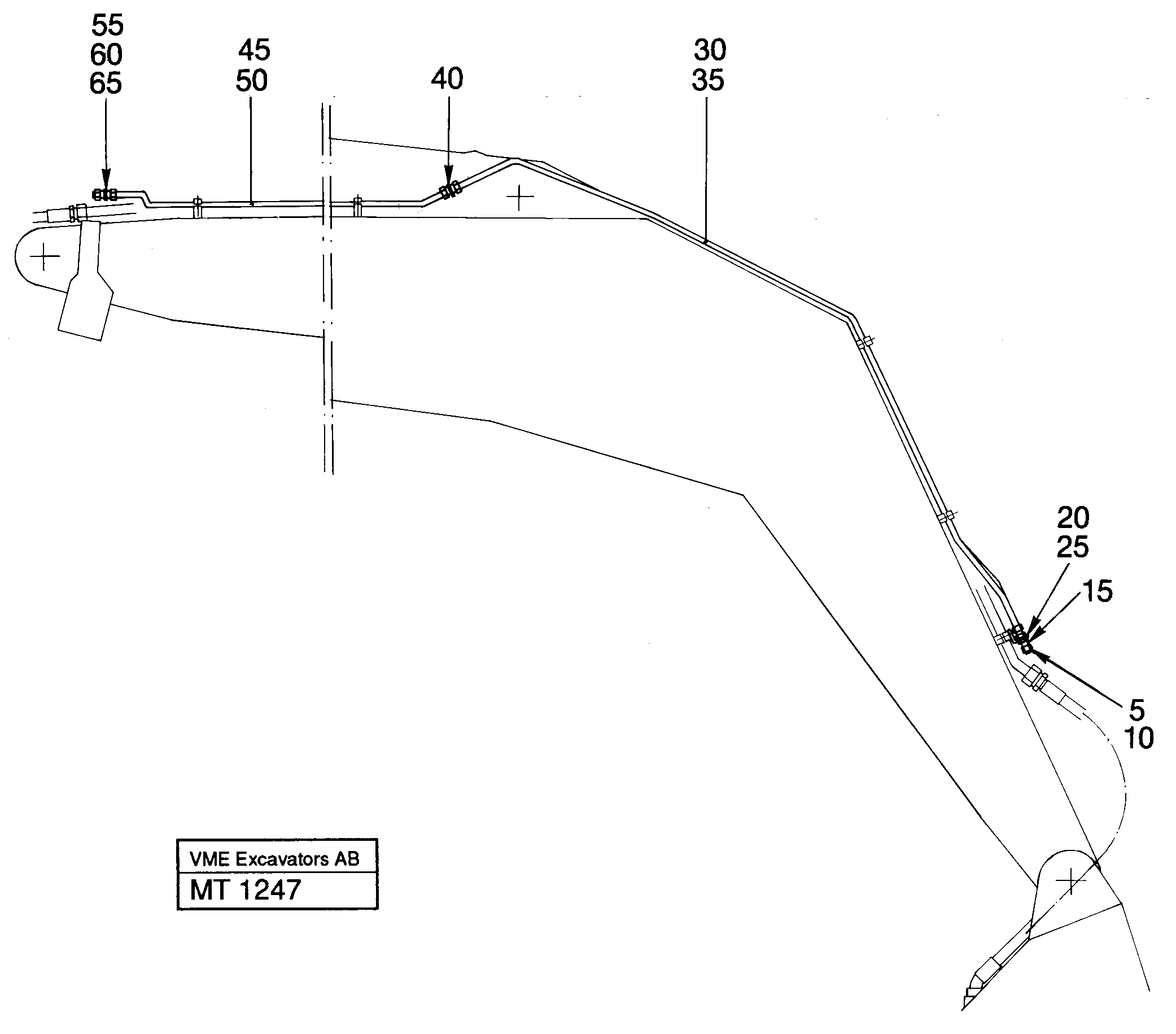 Slope/grab bucket equipm.on boom  14255034 — volvo parts diagram