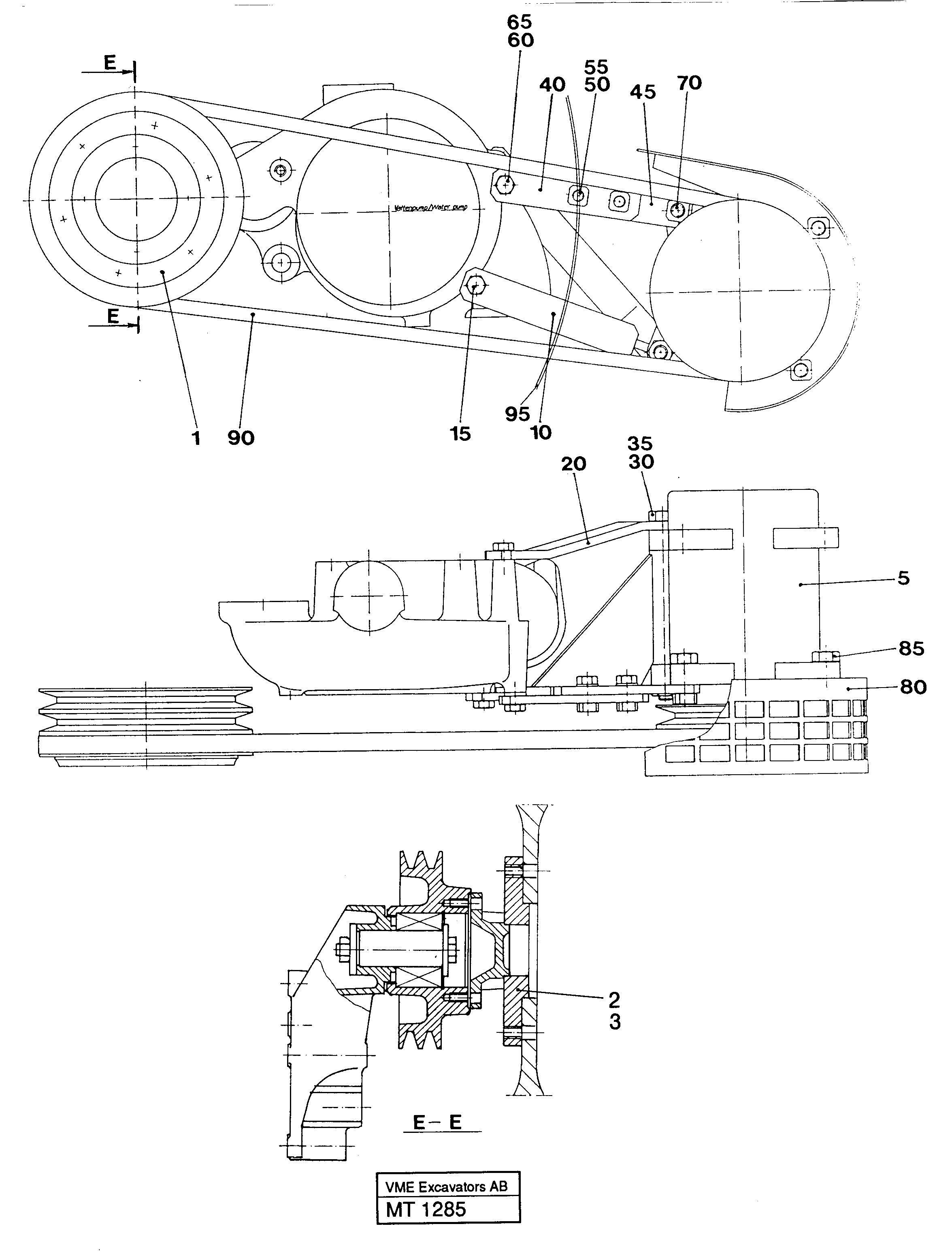 Ac-compressor installation  SER NO 4231- — volvo parts diagram