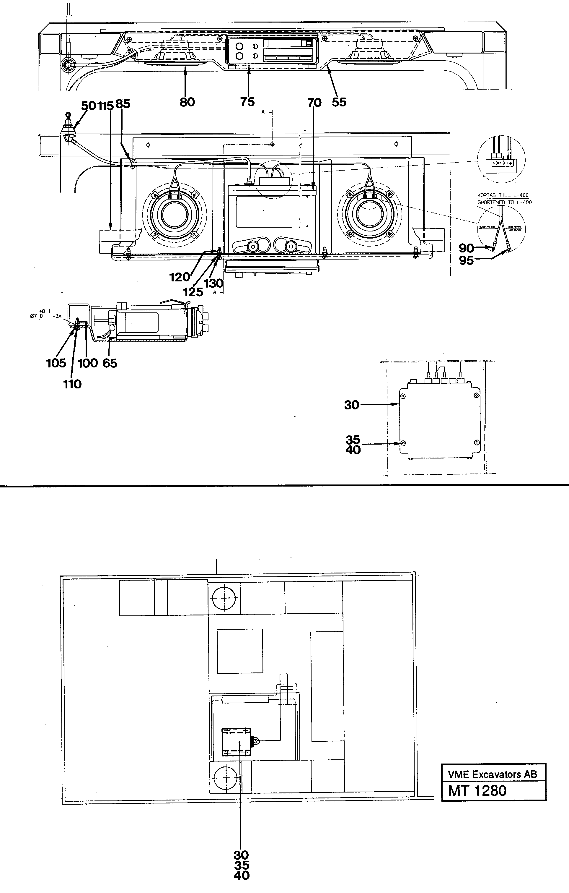 Radio installation Converter  14245382 14255202 — volvo parts diagram