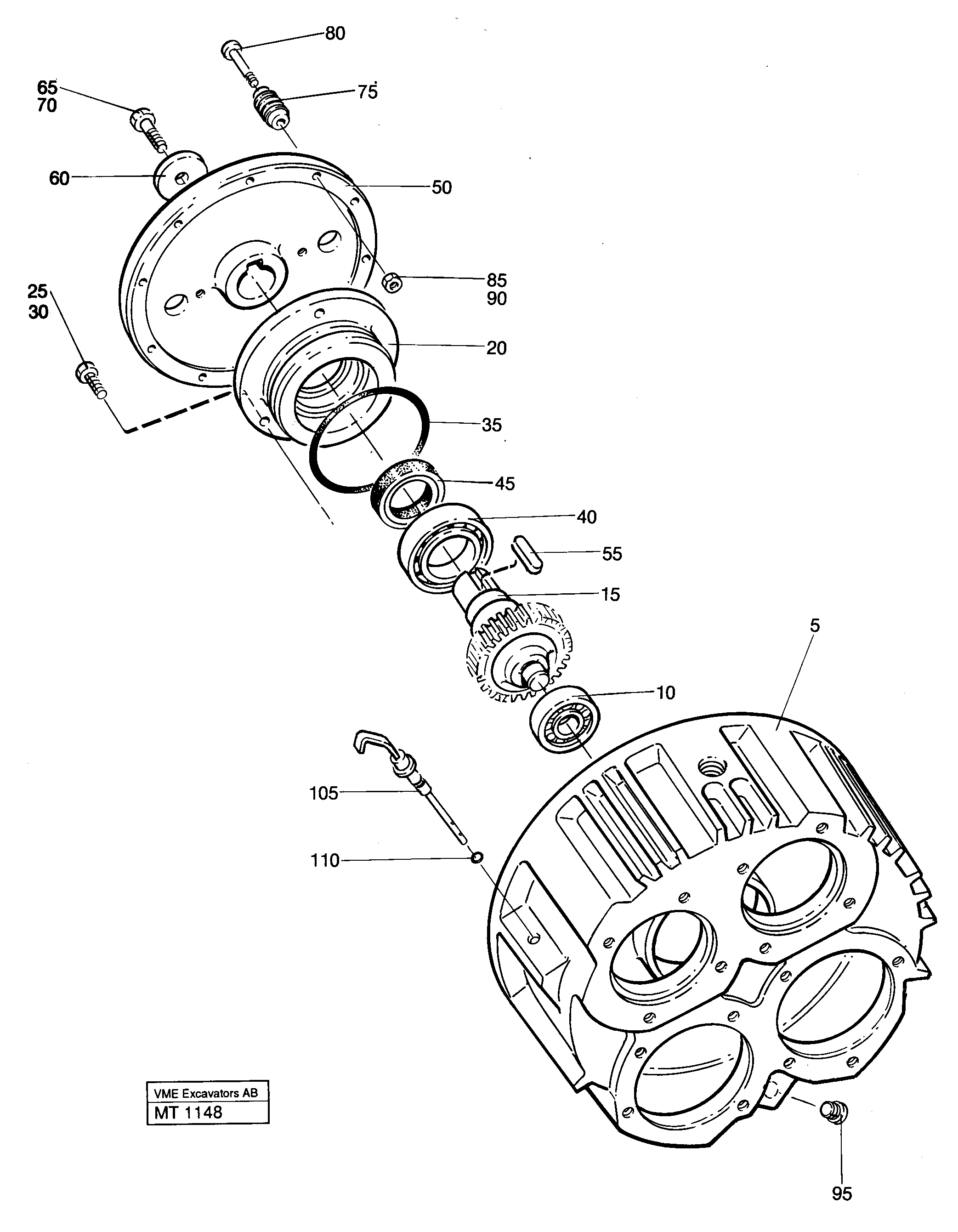 Pump gear box — volvo parts diagram
