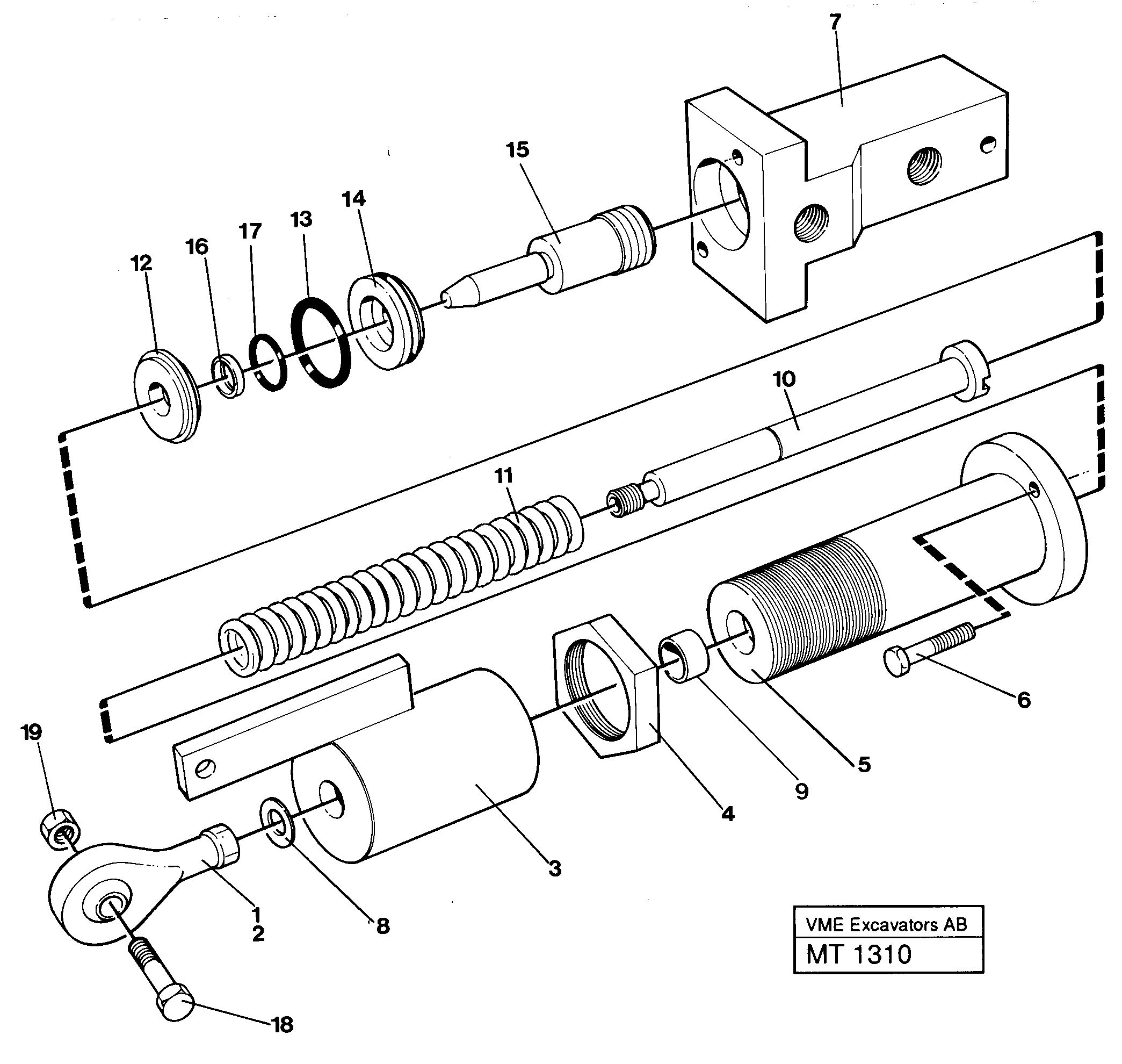 Fuel miser cylinder — volvo parts diagram