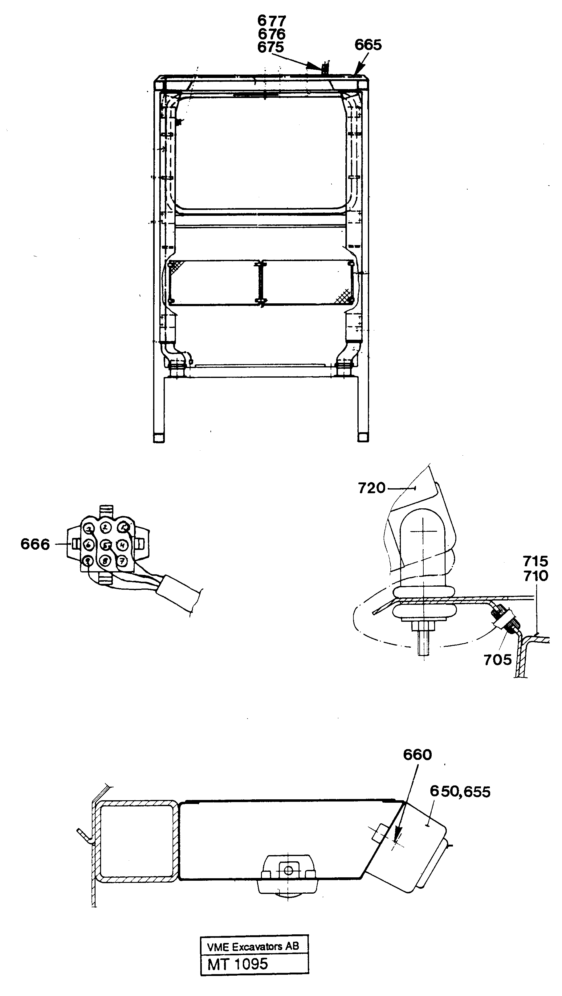 Electric installation on driver's cab — volvo parts diagram