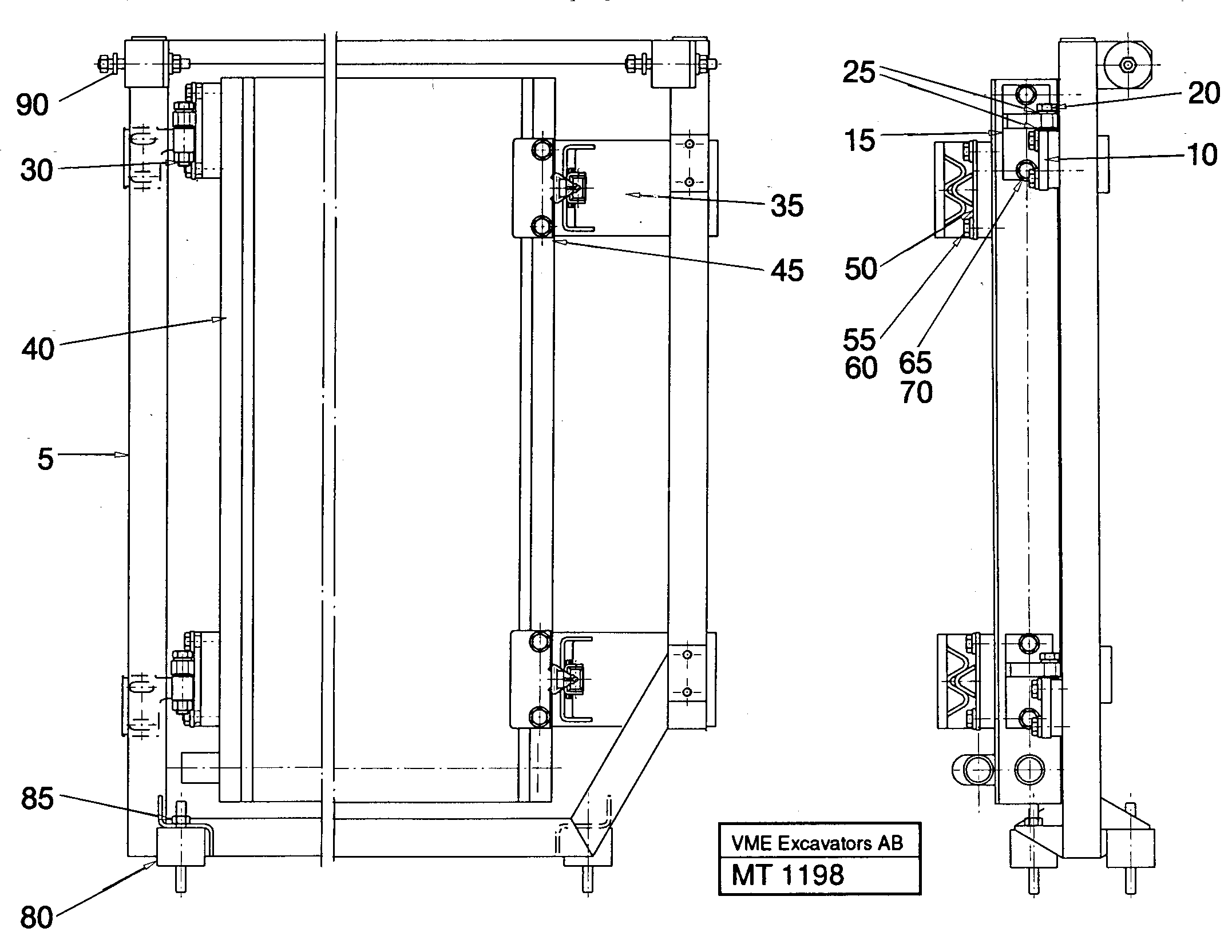 Oil cooler — volvo parts diagram